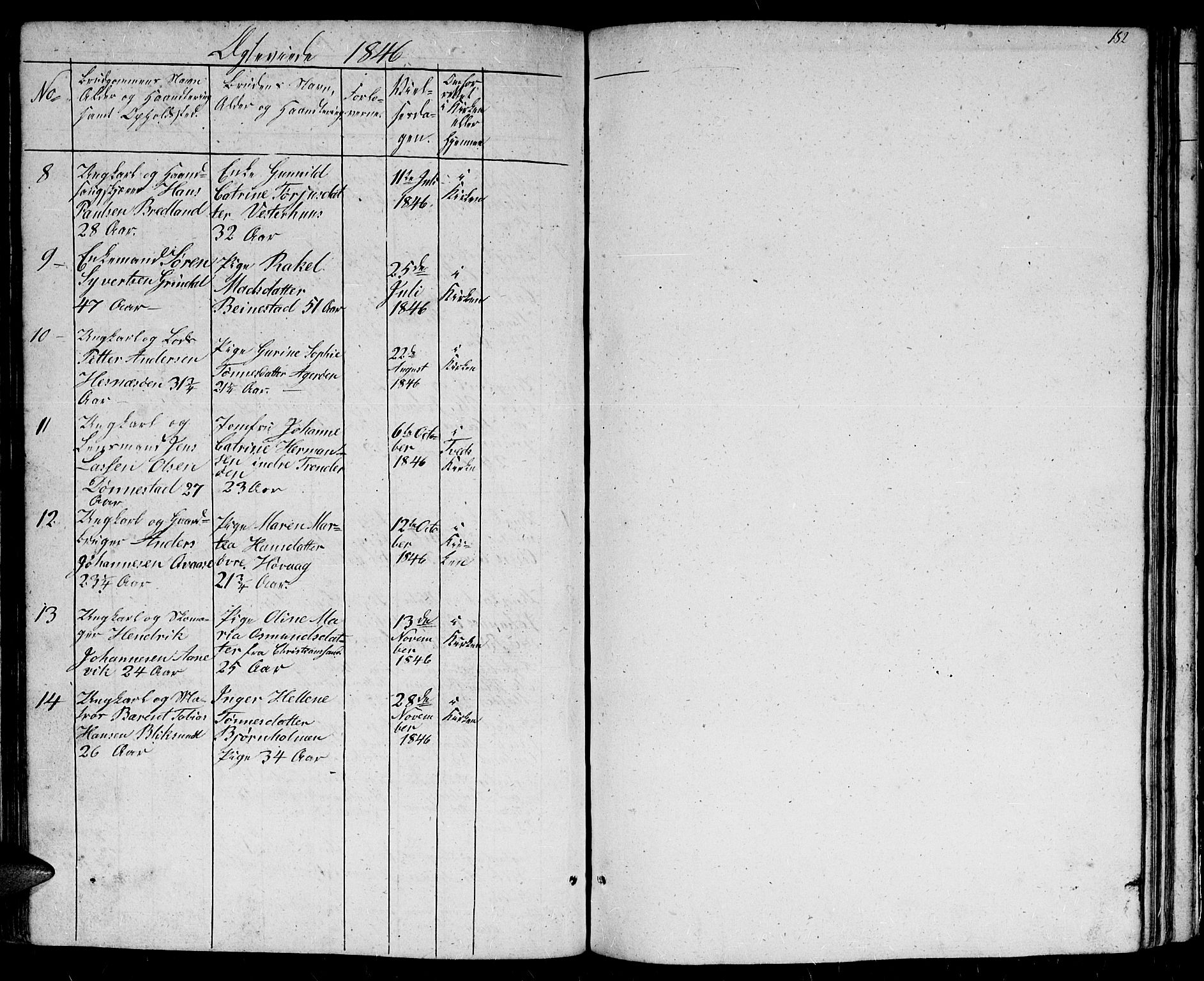 Høvåg sokneprestkontor, SAK/1111-0025/F/Fb/L0001: Klokkerbok nr. B 1, 1817-1846, s. 182