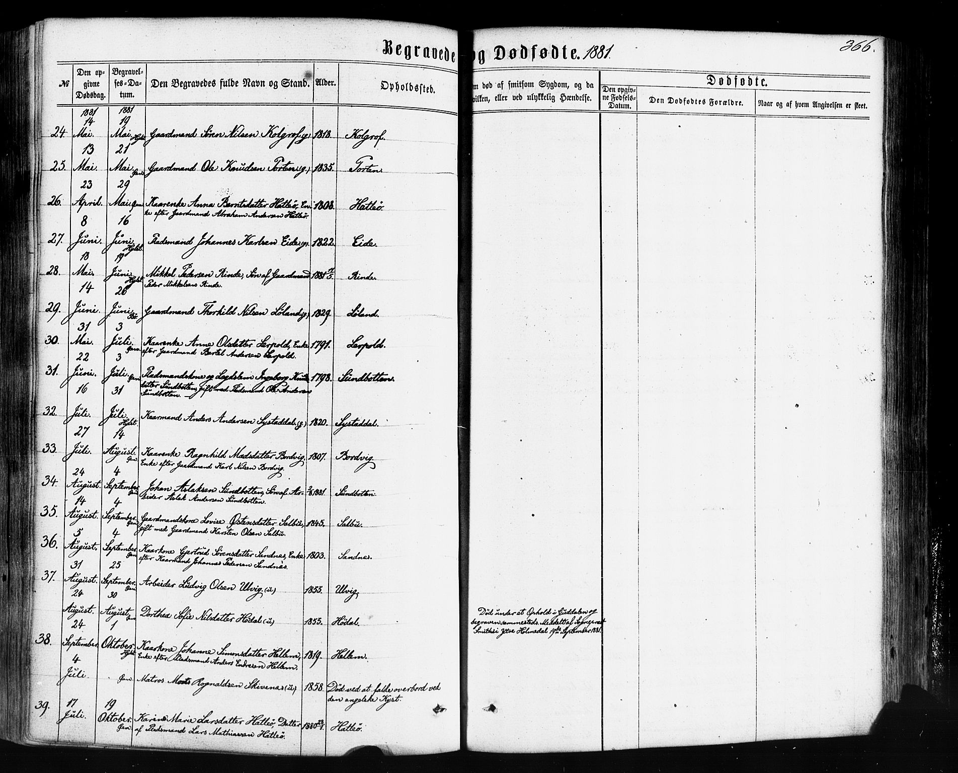 Hyllestad sokneprestembete, AV/SAB-A-80401: Ministerialbok nr. A 1, 1861-1886, s. 366