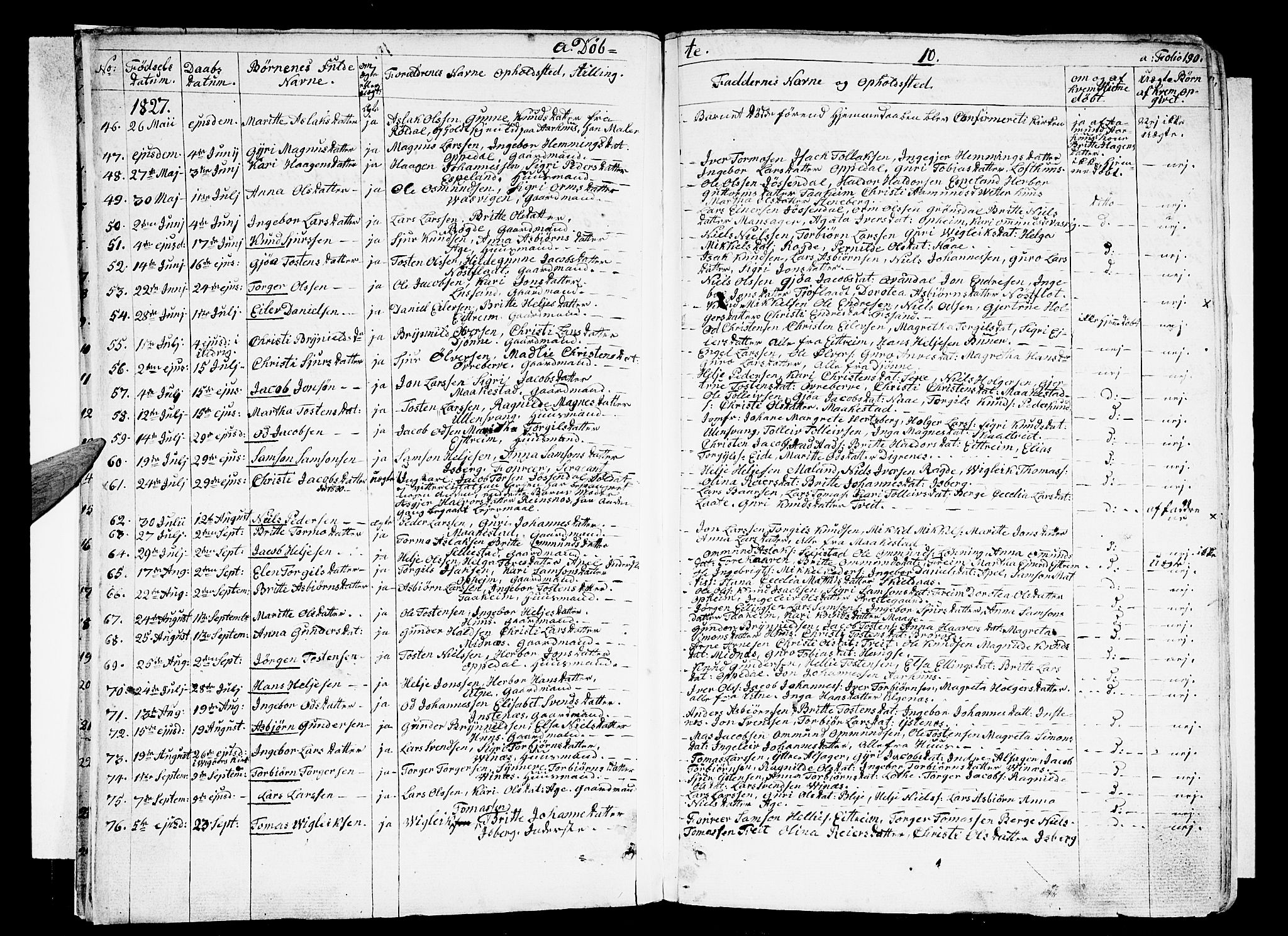 Ullensvang sokneprestembete, AV/SAB-A-78701/H/Haa: Ministerialbok nr. A 10, 1825-1853, s. 10