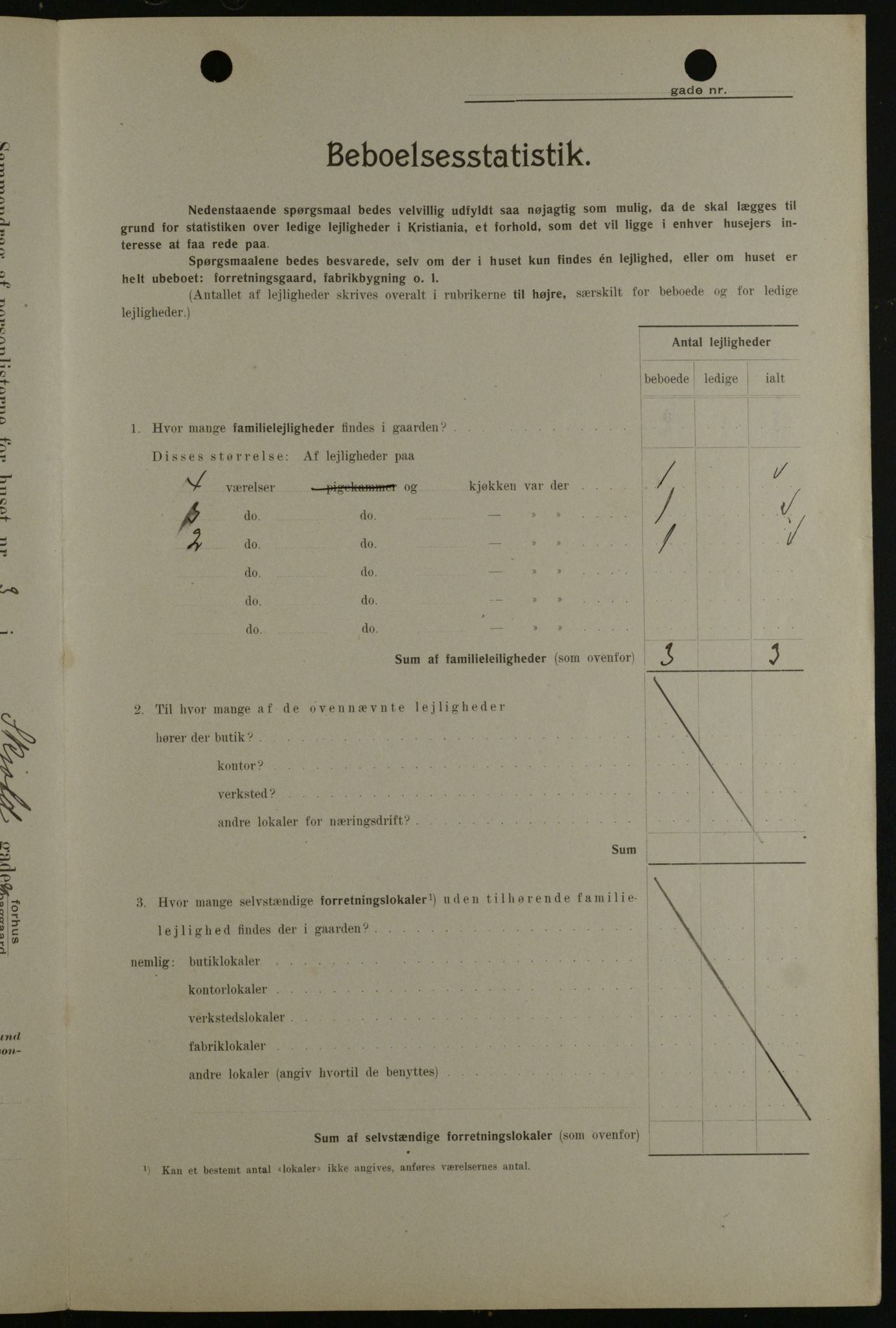 OBA, Kommunal folketelling 1.2.1908 for Kristiania kjøpstad, 1908, s. 86538