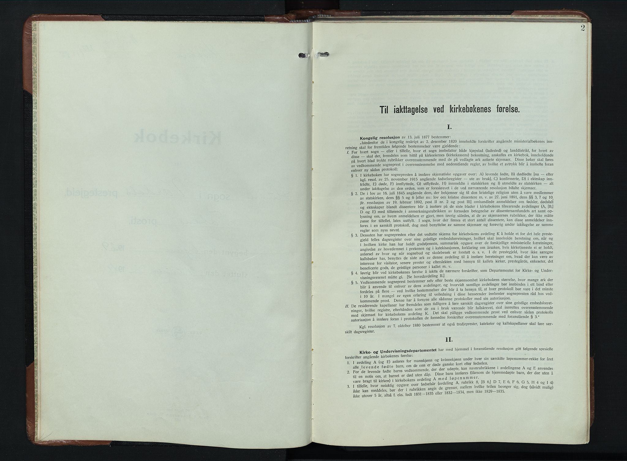 Vardal prestekontor, SAH/PREST-100/H/Ha/Hab/L0023: Klokkerbok nr. 23, 1929-1941, s. 2