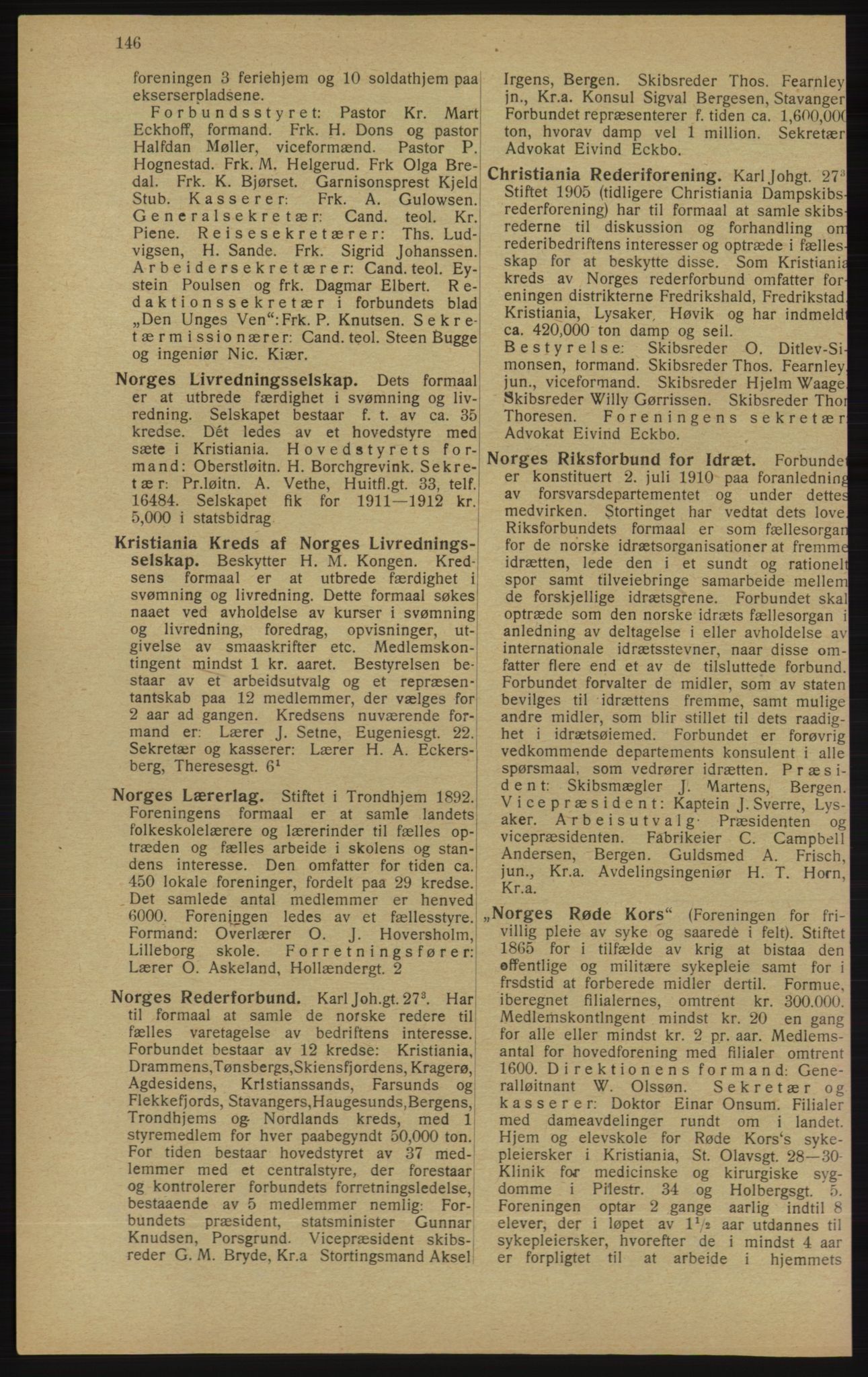 Kristiania/Oslo adressebok, PUBL/-, 1913, s. 148
