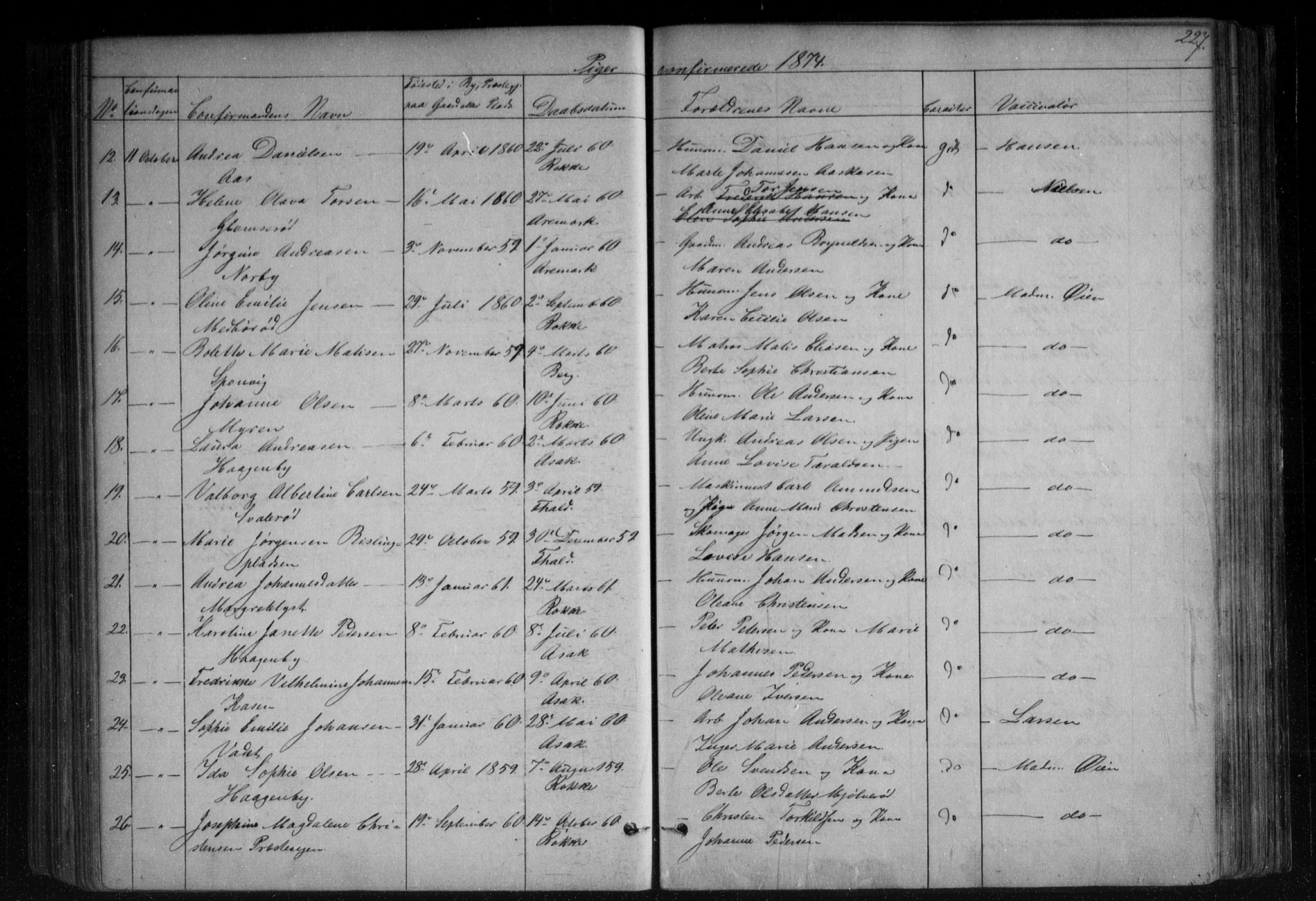 Berg prestekontor Kirkebøker, AV/SAO-A-10902/F/Fa/L0005: Ministerialbok nr. I 5, 1861-1877, s. 227