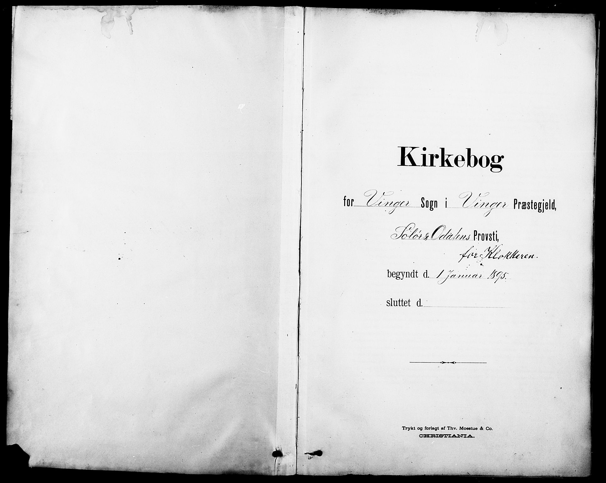 Vinger prestekontor, SAH/PREST-024/H/Ha/Hab/L0003: Klokkerbok nr. 3, 1895-1920