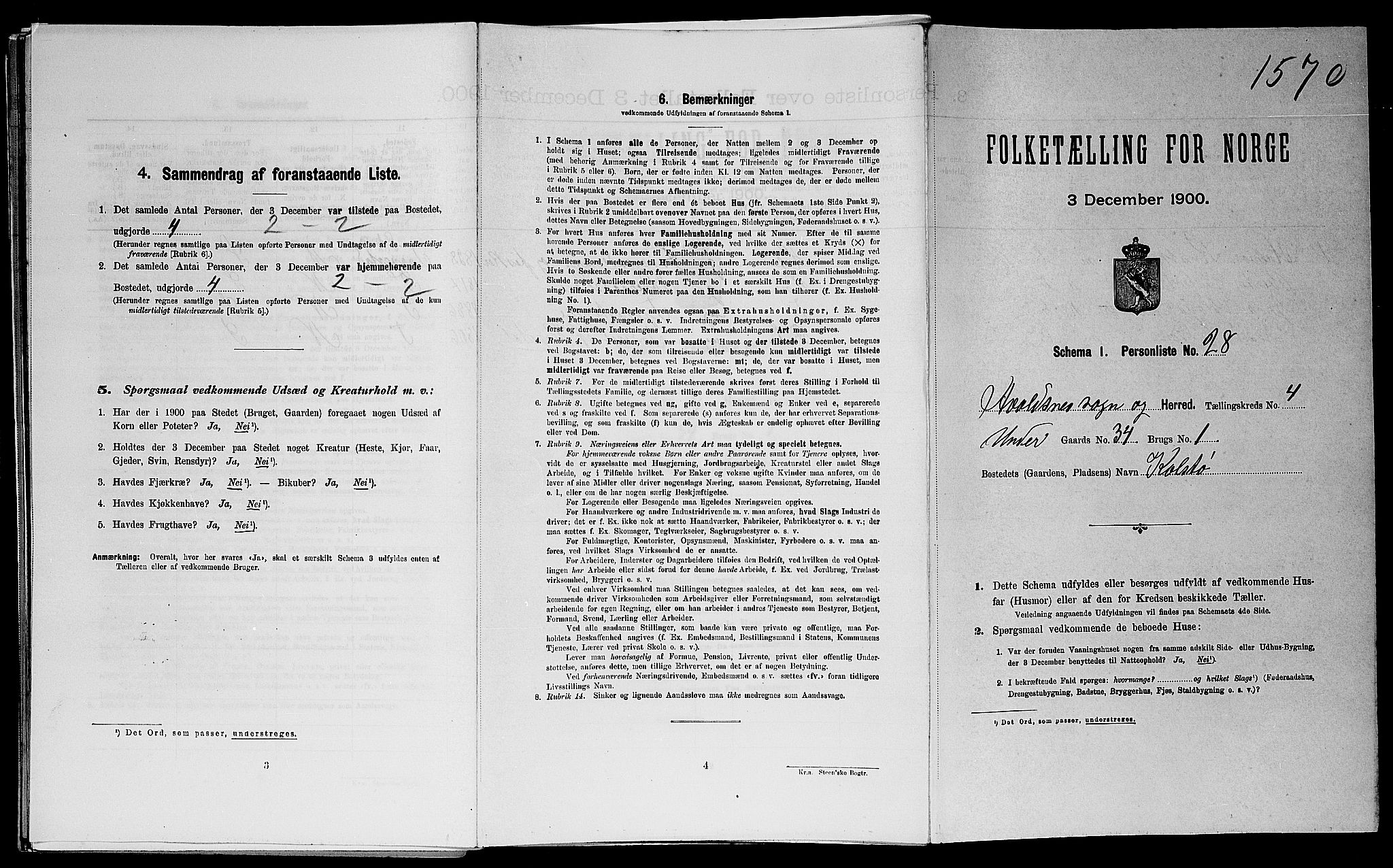 SAST, Folketelling 1900 for 1147 Avaldsnes herred, 1900, s. 982
