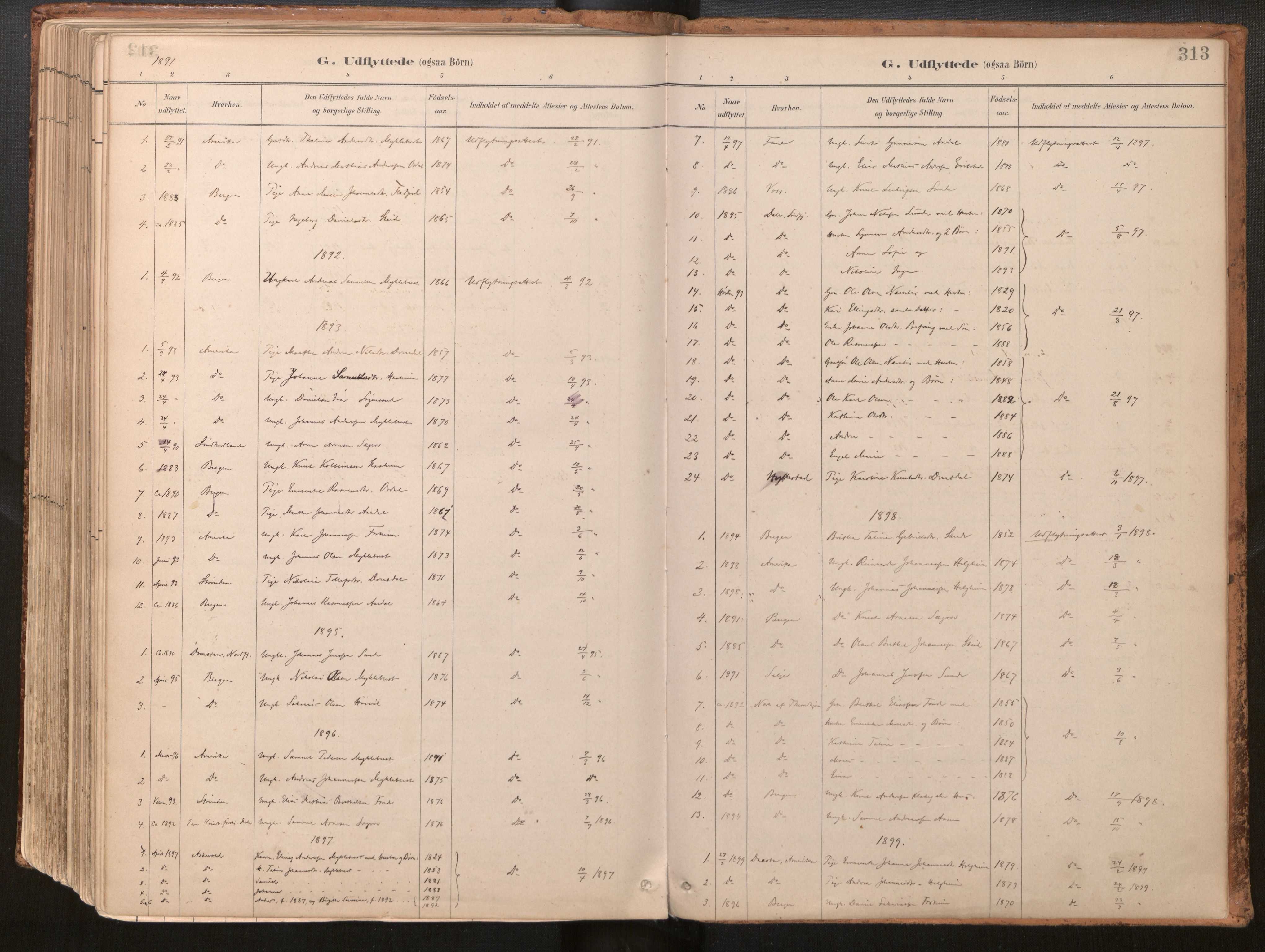 Jølster sokneprestembete, SAB/A-80701/H/Haa/Haac/L0001: Ministerialbok nr. C 1, 1882-1928, s. 313