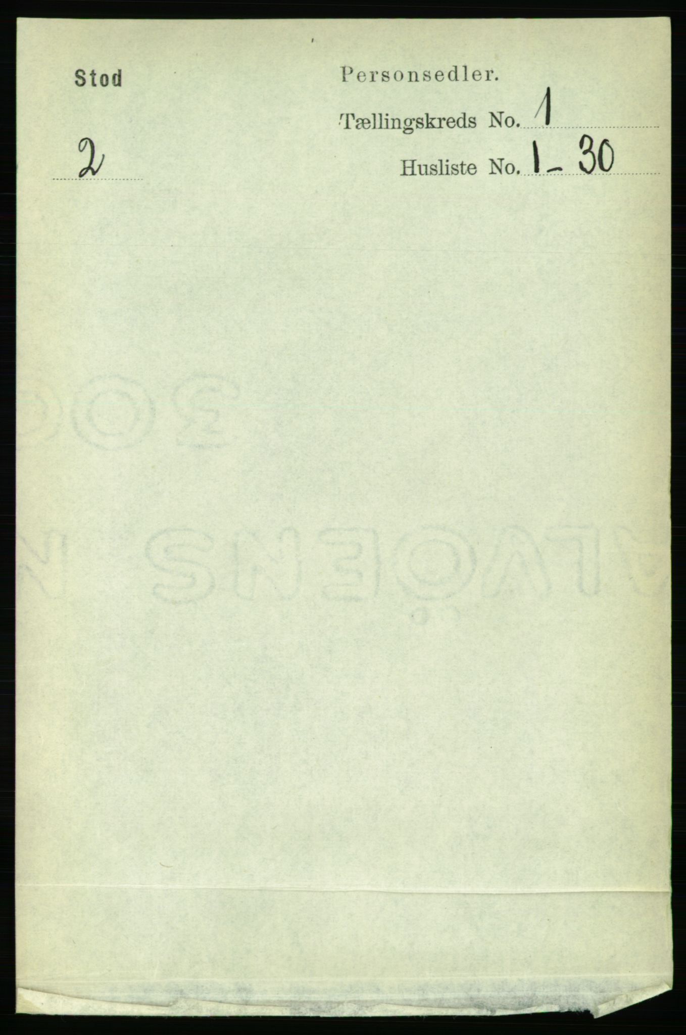 RA, Folketelling 1891 for 1734 Stod herred, 1891, s. 122