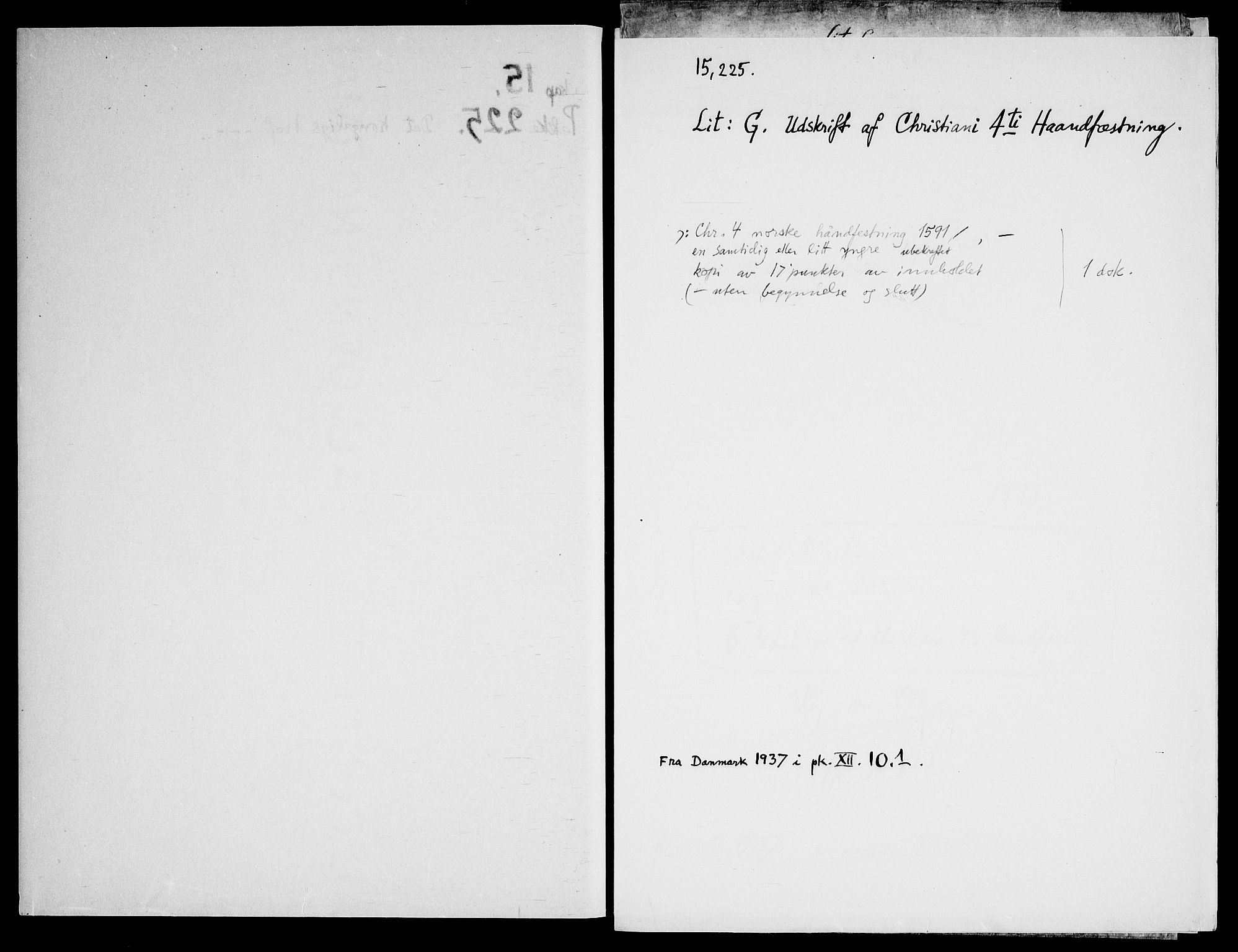 Danske Kanselli, Skapsaker, AV/RA-EA-4061/F/L0087: Skap 15, pakke 175B-244, litra D, 1618-1723, s. 342