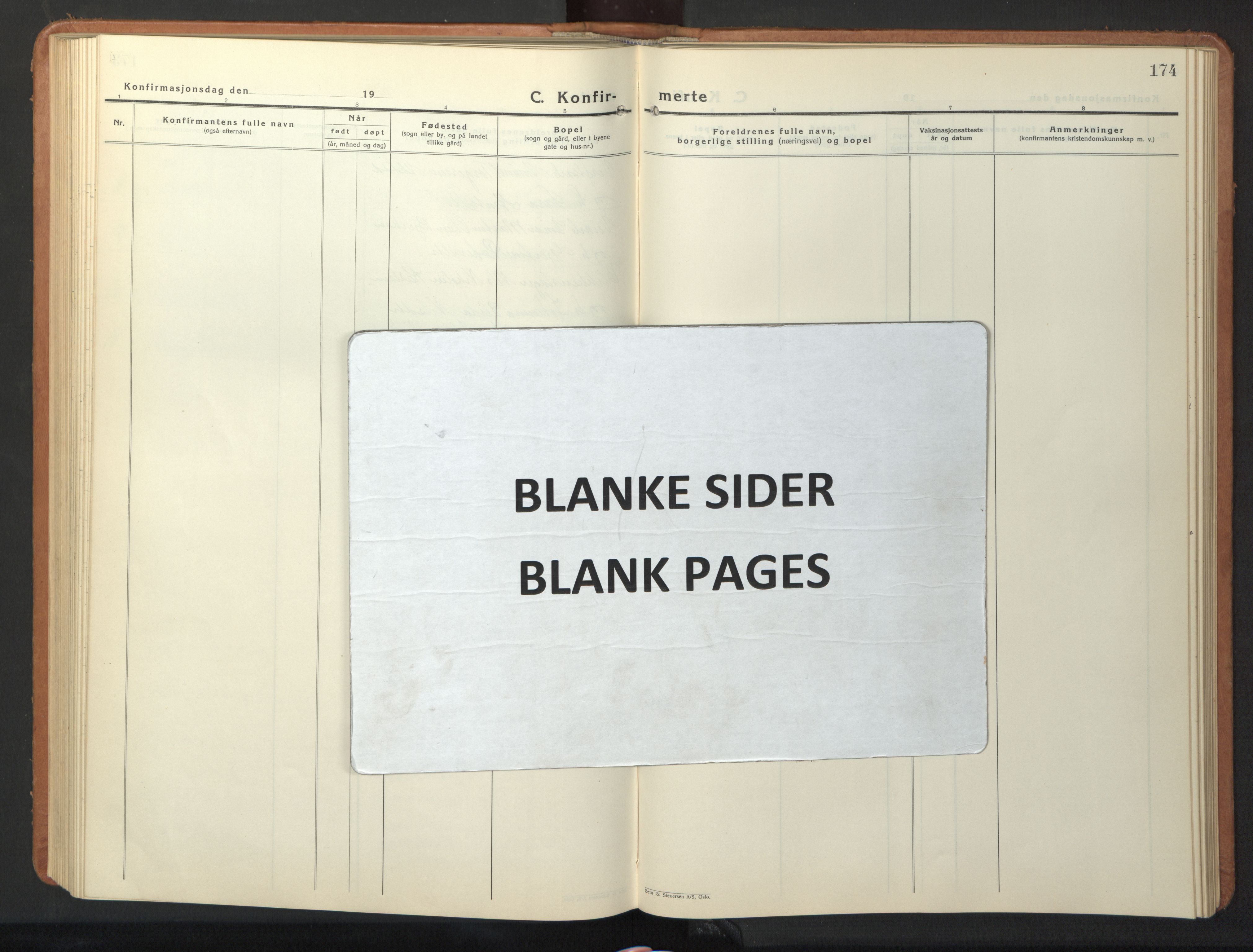 Ministerialprotokoller, klokkerbøker og fødselsregistre - Sør-Trøndelag, AV/SAT-A-1456/630/L0508: Klokkerbok nr. 630C06, 1933-1950, s. 174