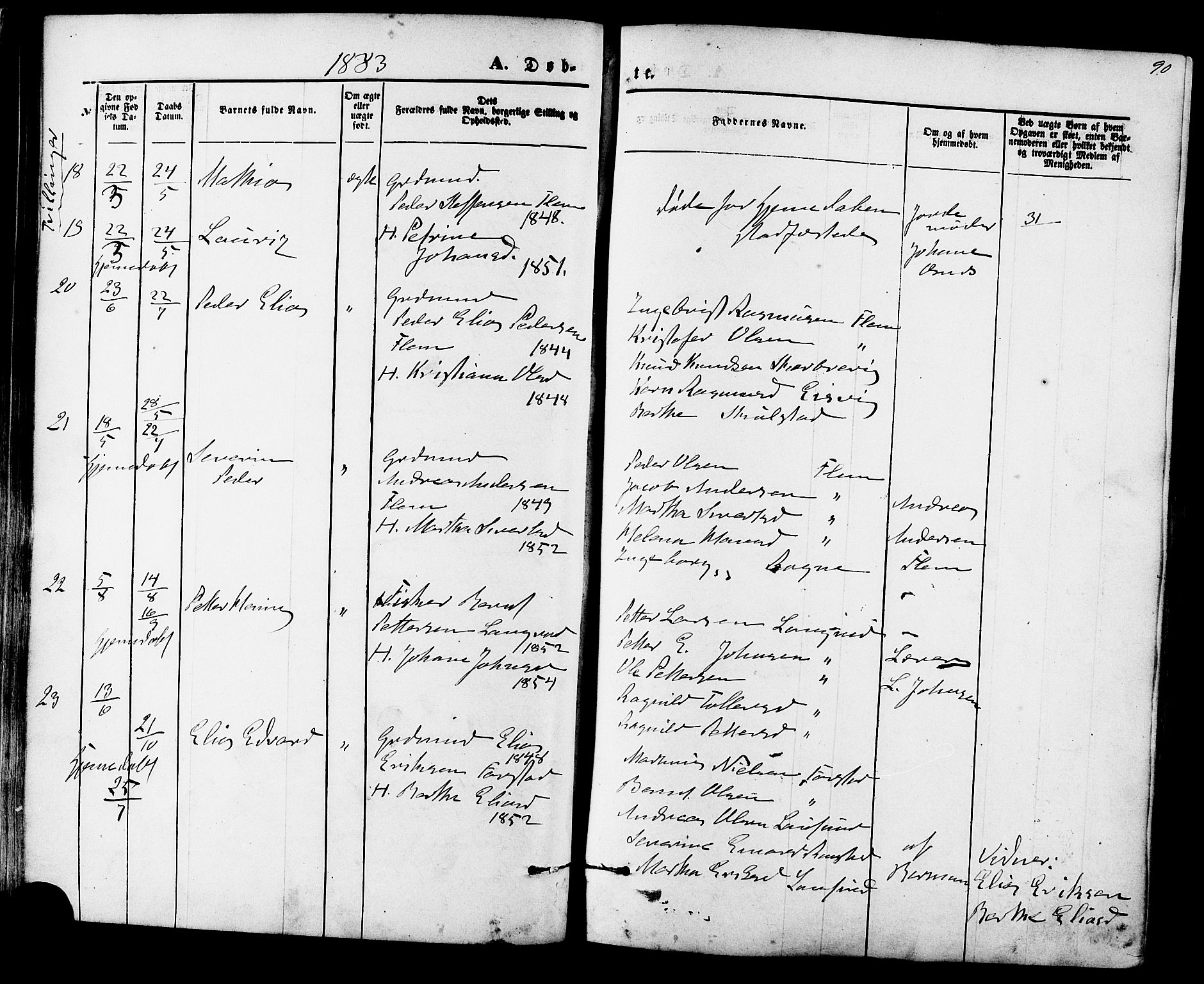 Ministerialprotokoller, klokkerbøker og fødselsregistre - Møre og Romsdal, AV/SAT-A-1454/536/L0500: Ministerialbok nr. 536A09, 1876-1889, s. 90