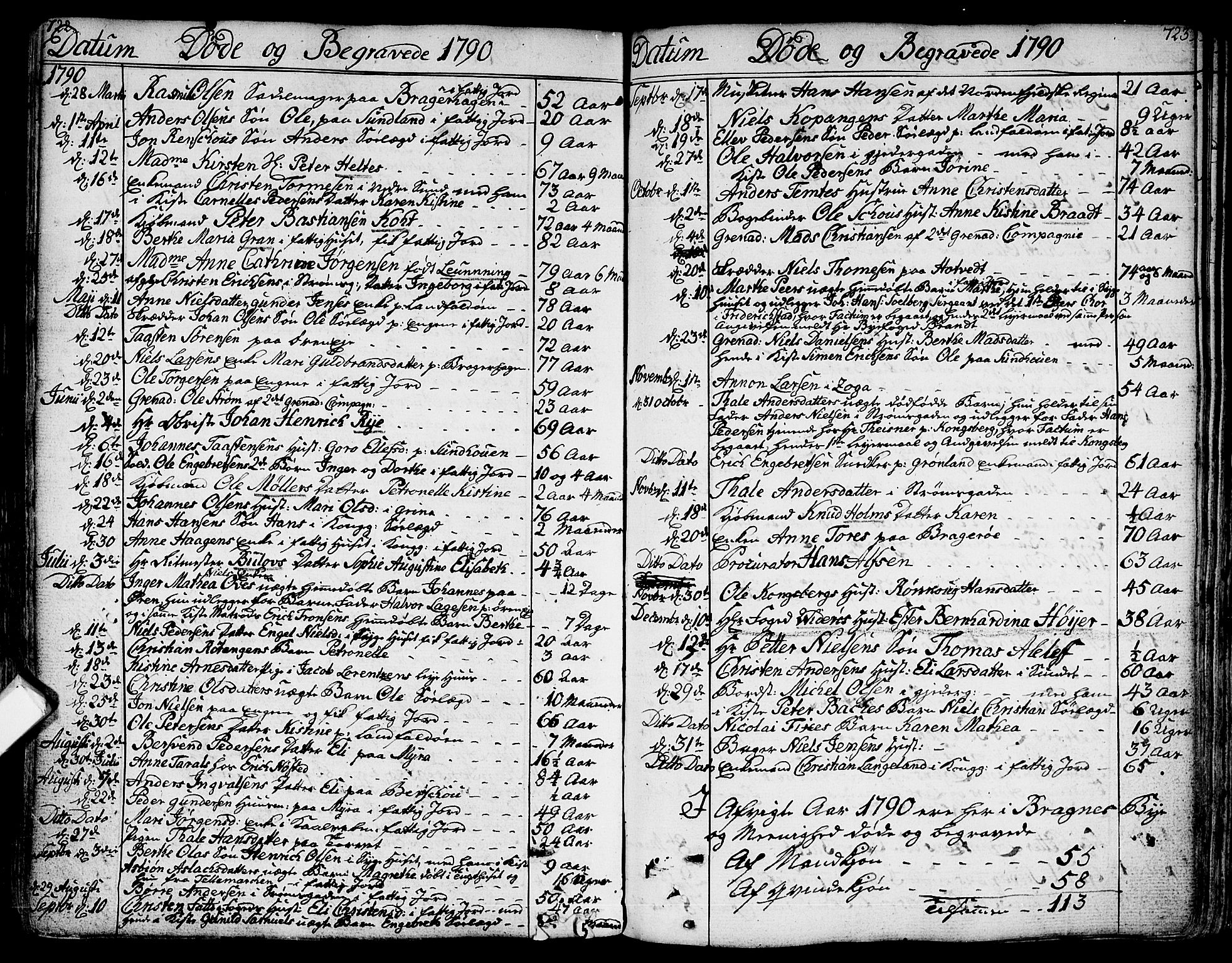 Bragernes kirkebøker, SAKO/A-6/F/Fa/L0006a: Ministerialbok nr. I 6, 1782-1814, s. 722-723