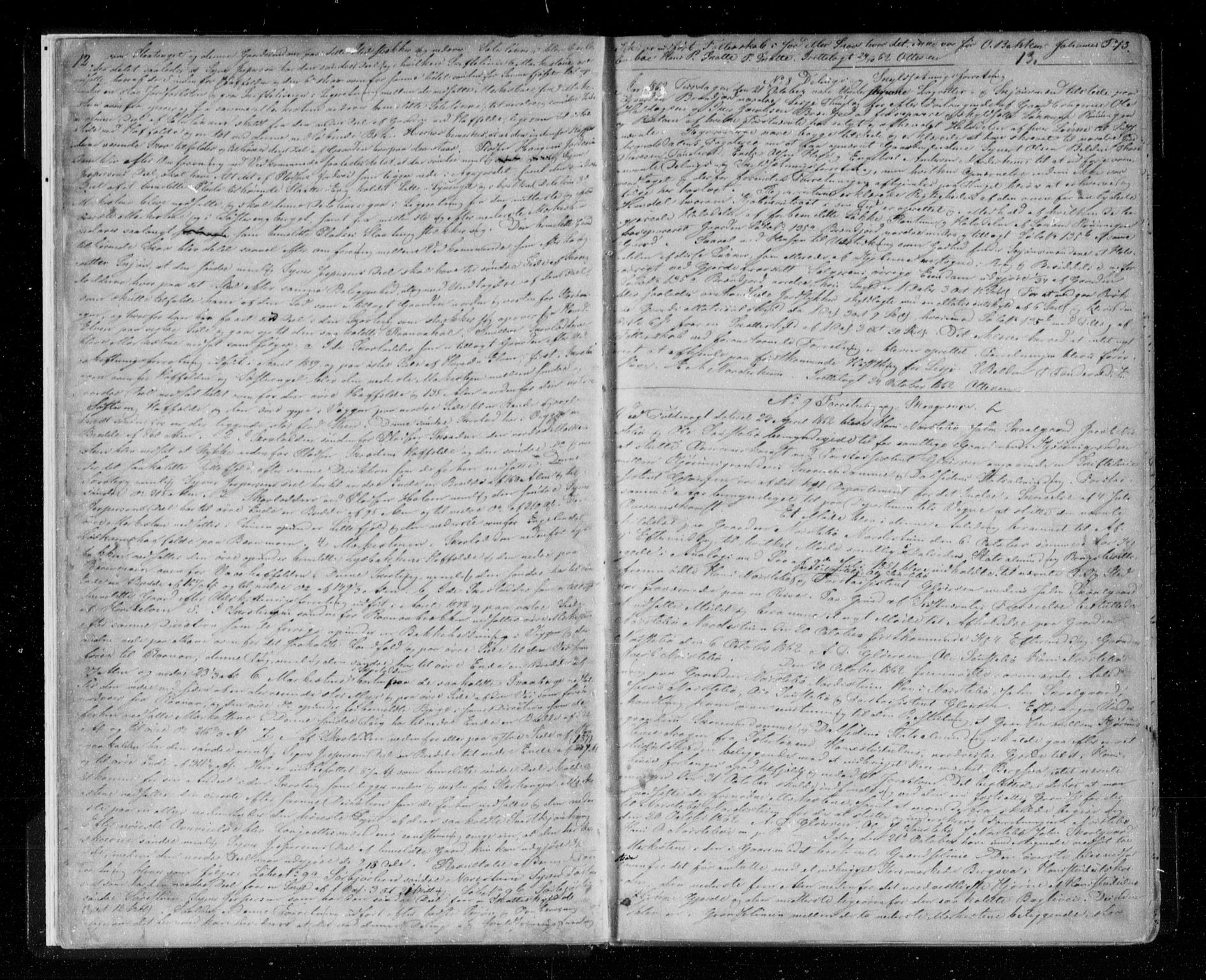 Nord-Gudbrandsdal tingrett, AV/SAH-TING-002/H/Hb/Hba/L0009: Pantebok nr. 9, 1862-1869, s. 12-13