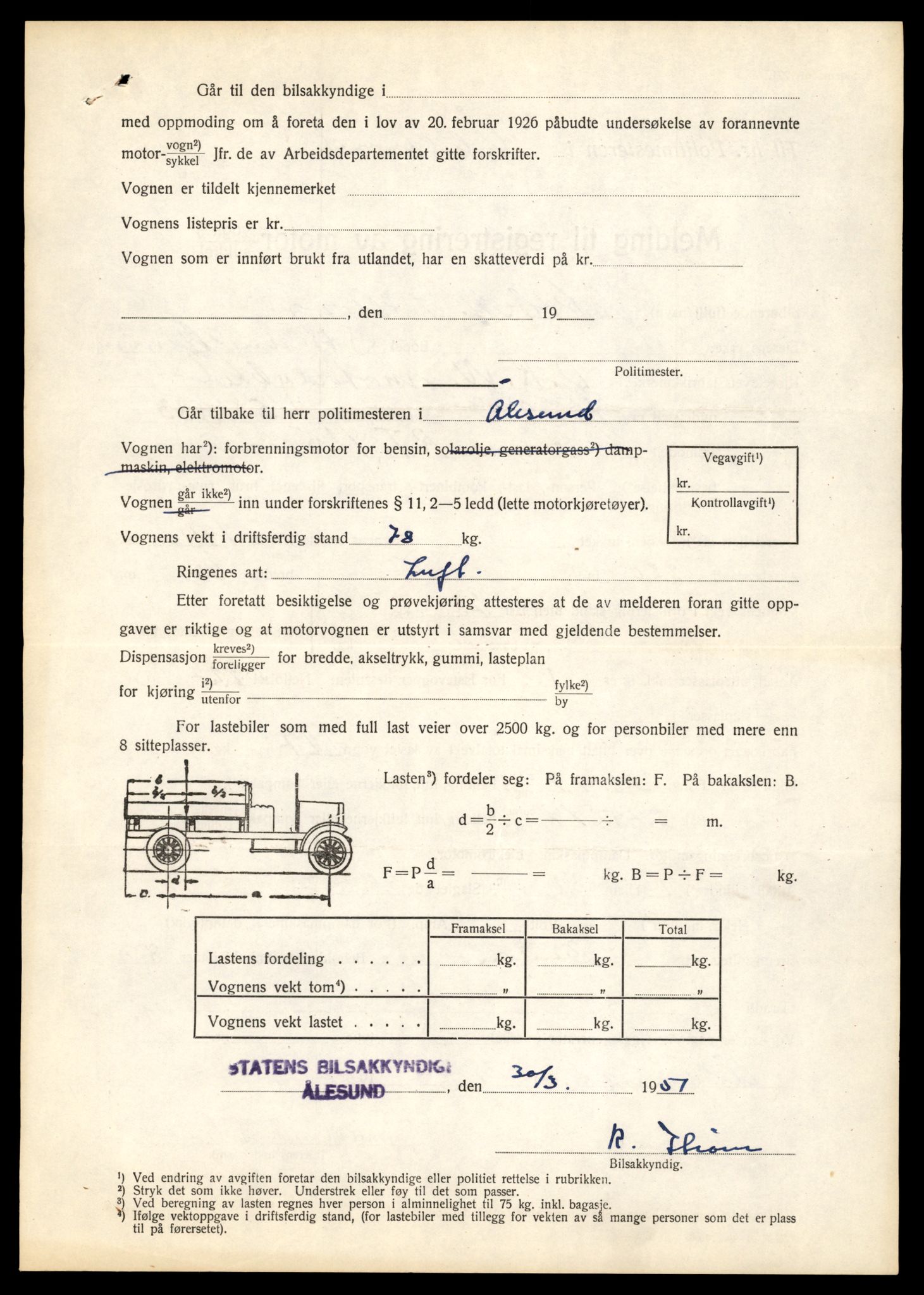 Møre og Romsdal vegkontor - Ålesund trafikkstasjon, AV/SAT-A-4099/F/Fe/L0037: Registreringskort for kjøretøy T 13031 - T 13179, 1927-1998, s. 648