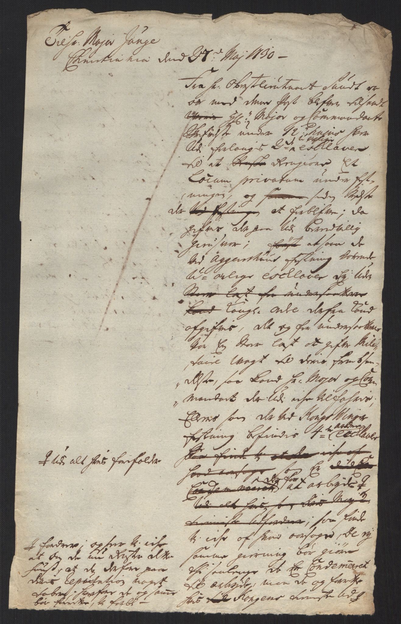 Kommanderende general (KG I) med Det norske krigsdirektorium, AV/RA-EA-5419/B/L0013: Kommanderende generals konsepter, 1730-1733, s. 50