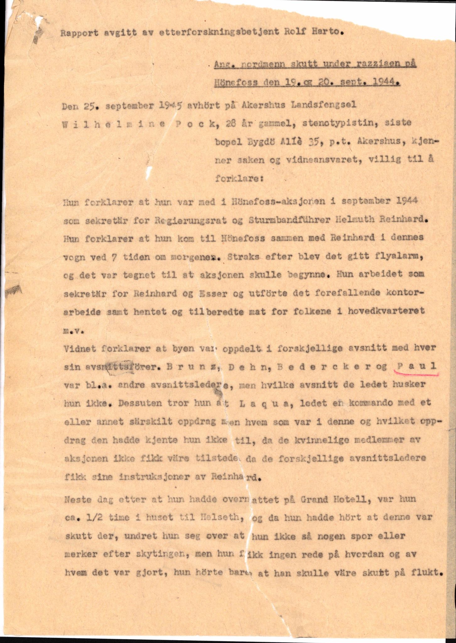 Forsvaret, Forsvarets overkommando II, AV/RA-RAFA-3915/D/Db/L0026: CI Questionaires. Tyske okkupasjonsstyrker i Norge. Tyskere., 1945-1946, s. 249