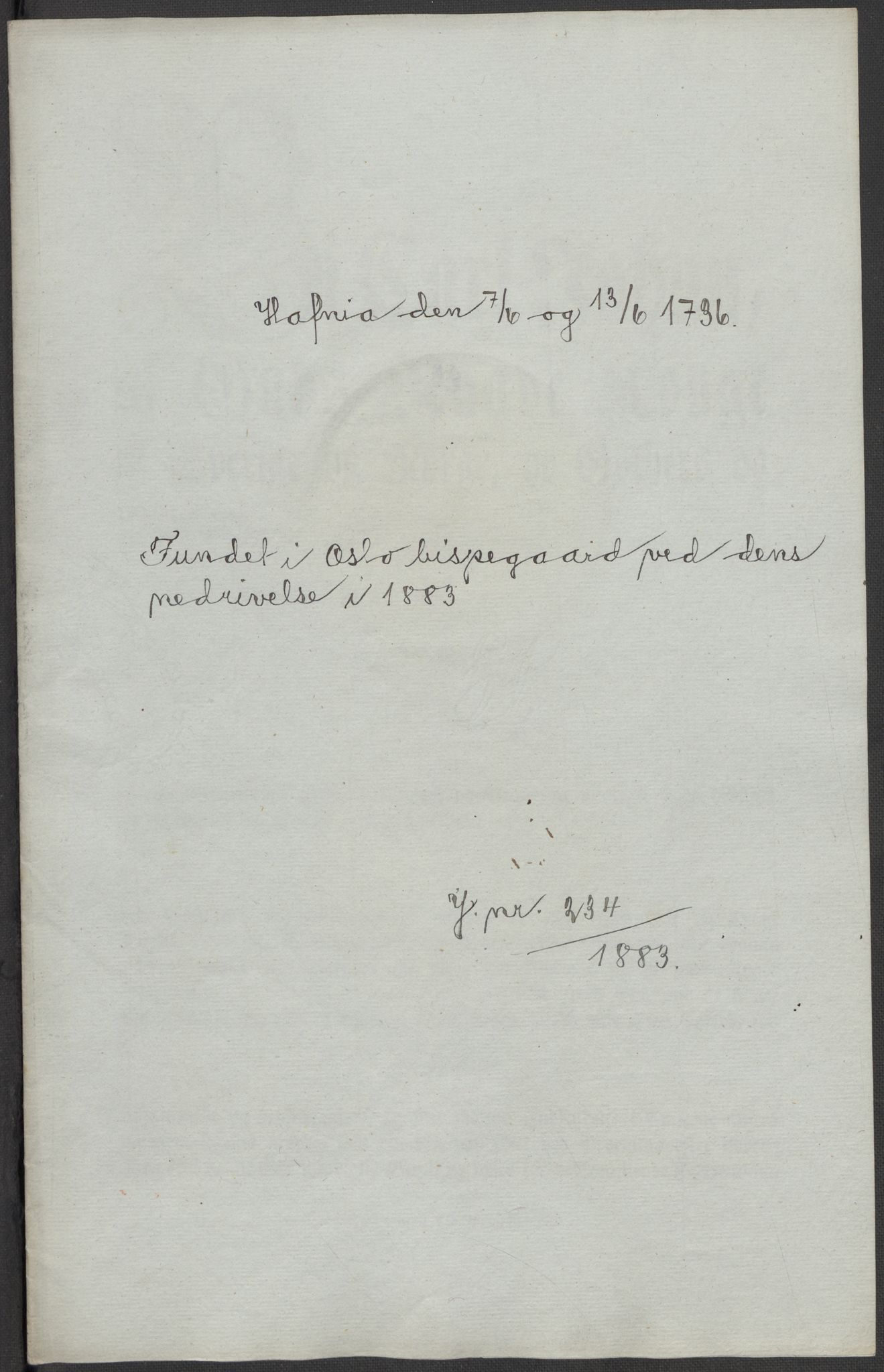 Riksarkivets diplomsamling, RA/EA-5965/F15/L0010: Prestearkiv - Akershus og Hedmark, 1577-1821, s. 42