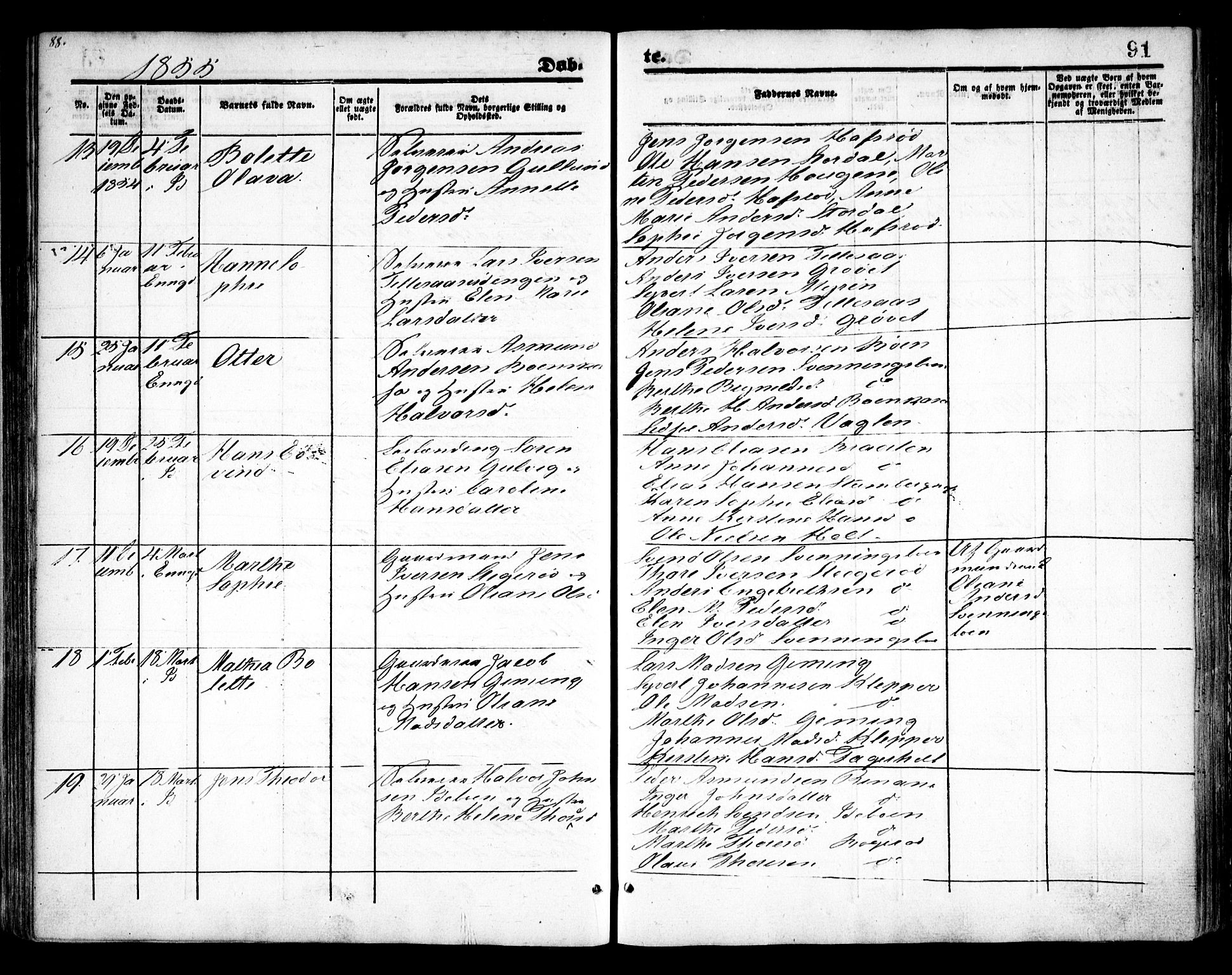 Idd prestekontor Kirkebøker, AV/SAO-A-10911/F/Fc/L0004a: Ministerialbok nr. III 4A, 1848-1860, s. 91