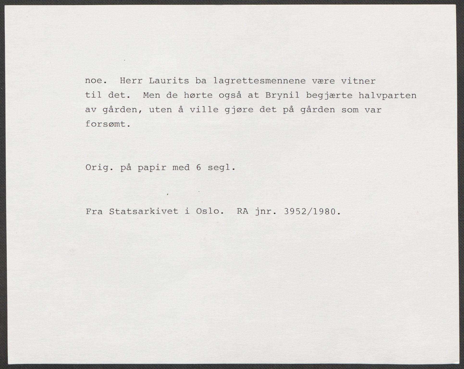 Riksarkivets diplomsamling, RA/EA-5965/F15/L0022: Prestearkiv - Vestfold, 1573-1670, s. 35