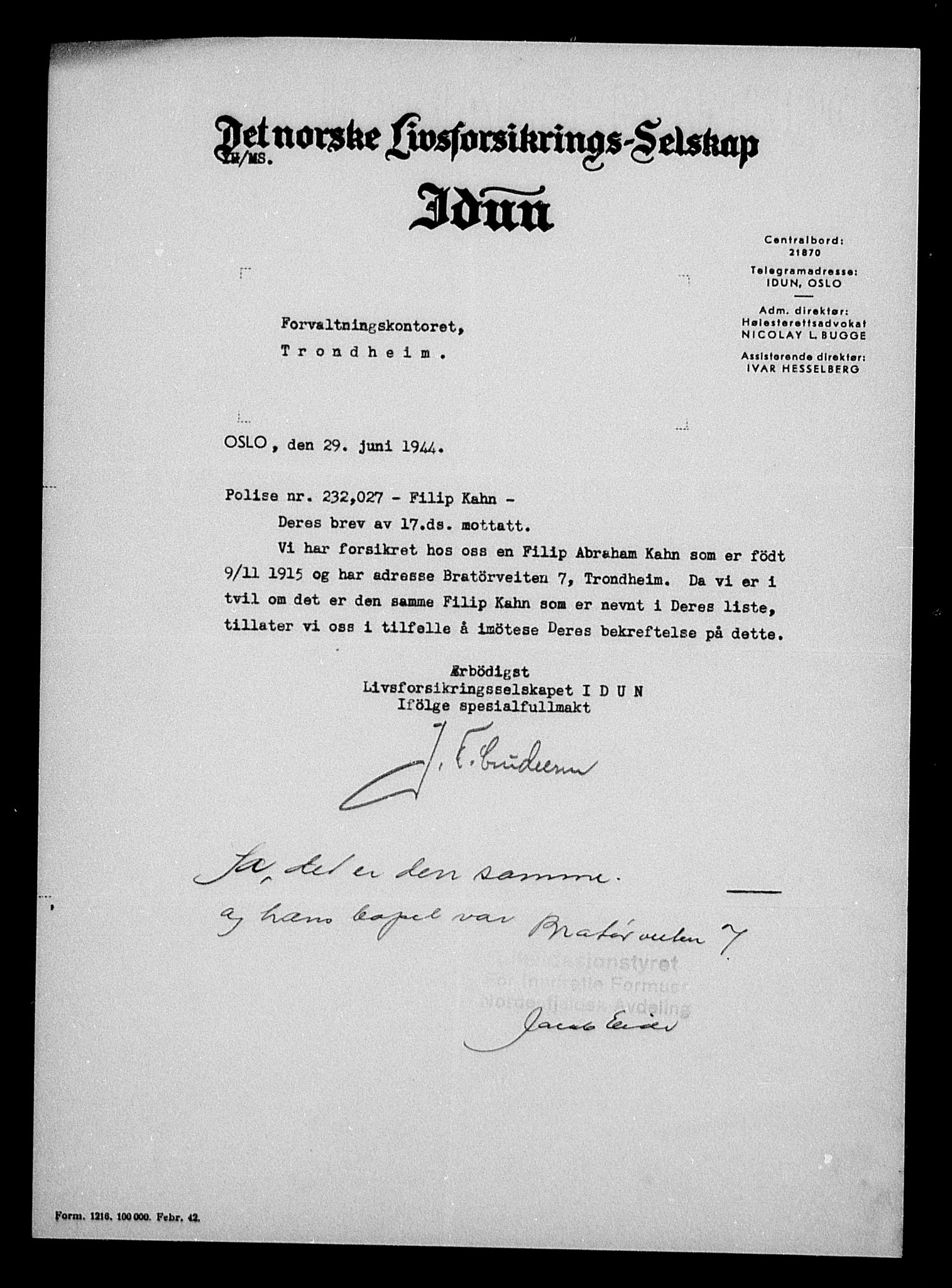 Justisdepartementet, Tilbakeføringskontoret for inndratte formuer, AV/RA-S-1564/H/Hc/Hca/L0900: --, 1945-1947, s. 217