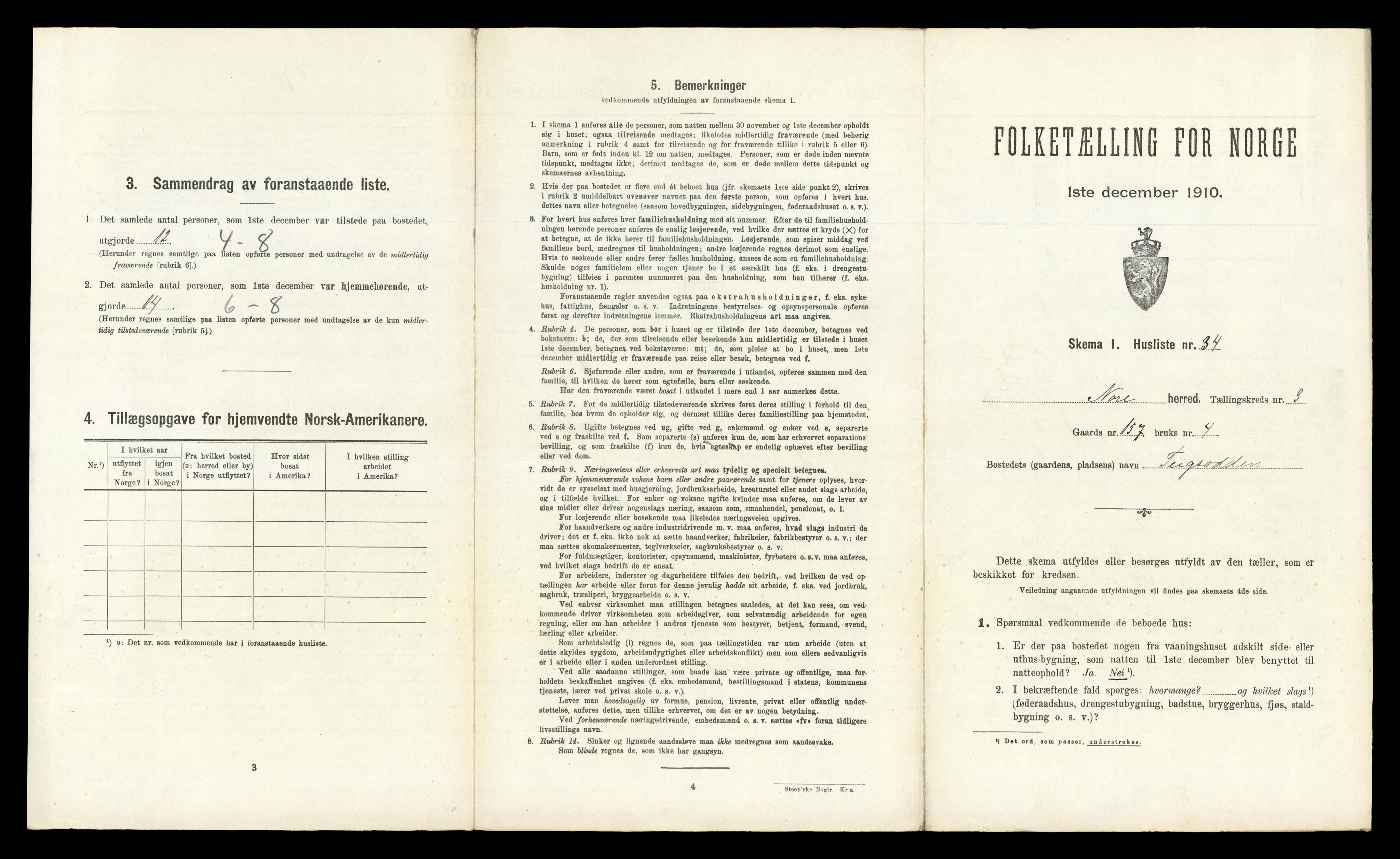 RA, Folketelling 1910 for 0633 Nore herred, 1910, s. 295