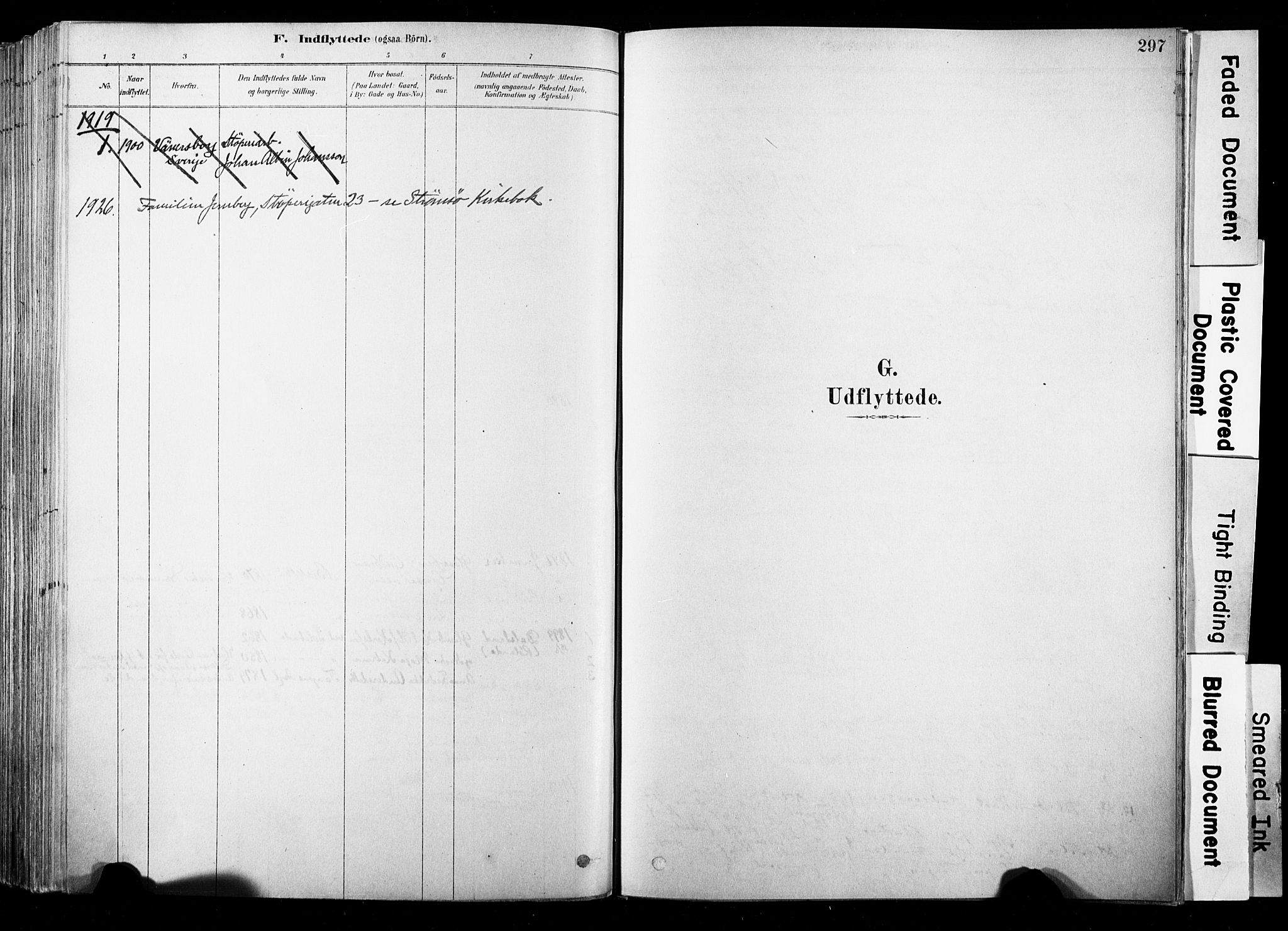 Strømsø kirkebøker, AV/SAKO-A-246/F/Fb/L0006: Ministerialbok nr. II 6, 1879-1910, s. 297
