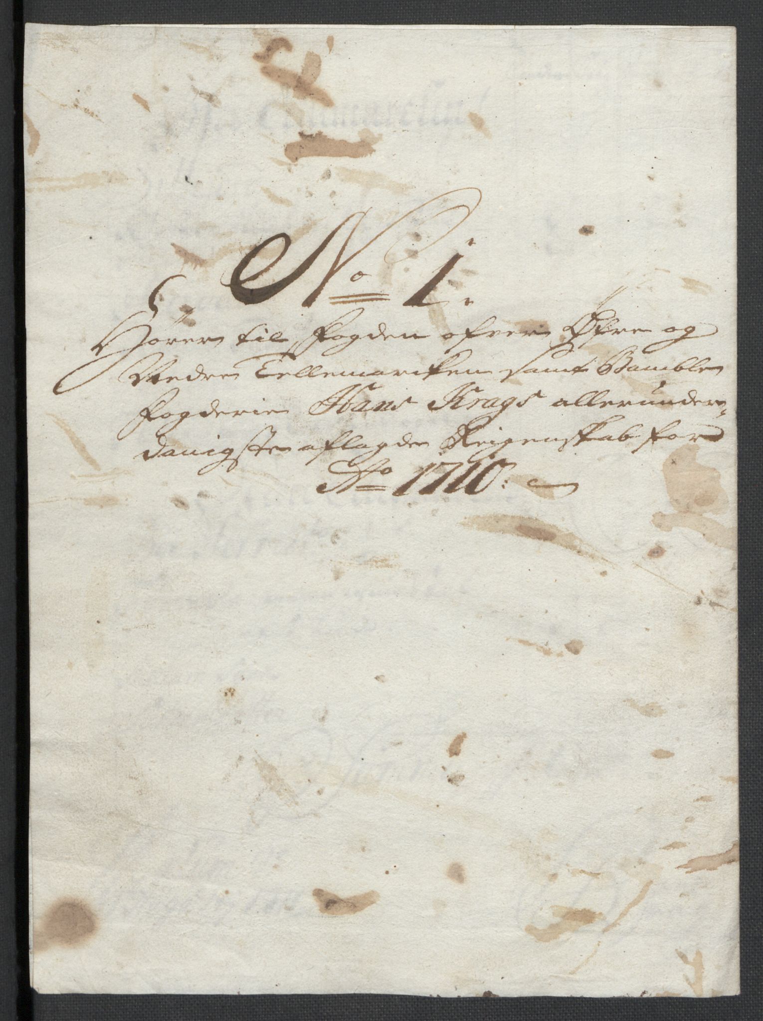 Rentekammeret inntil 1814, Reviderte regnskaper, Fogderegnskap, AV/RA-EA-4092/R36/L2119: Fogderegnskap Øvre og Nedre Telemark og Bamble, 1710, s. 28