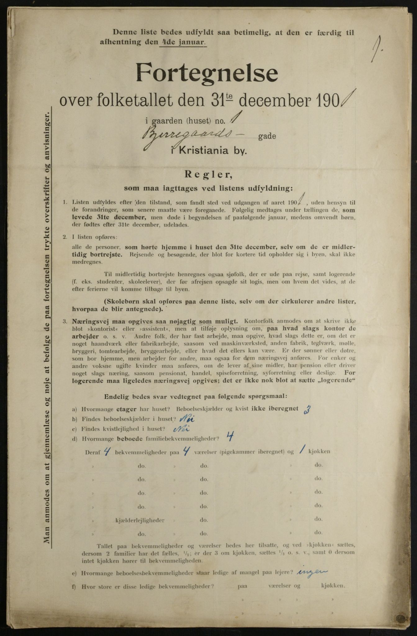 OBA, Kommunal folketelling 31.12.1901 for Kristiania kjøpstad, 1901, s. 954
