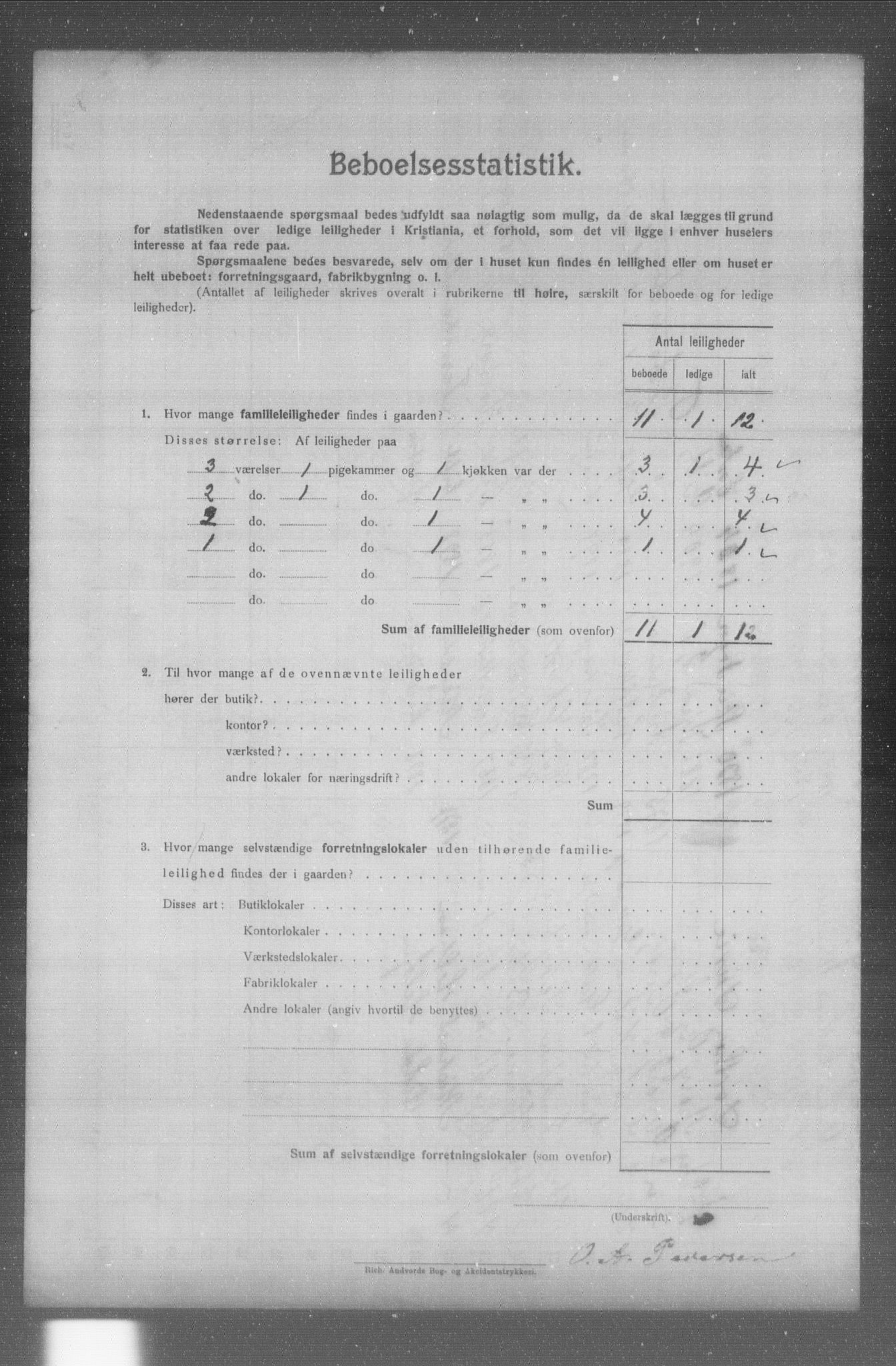 OBA, Kommunal folketelling 31.12.1904 for Kristiania kjøpstad, 1904, s. 7118