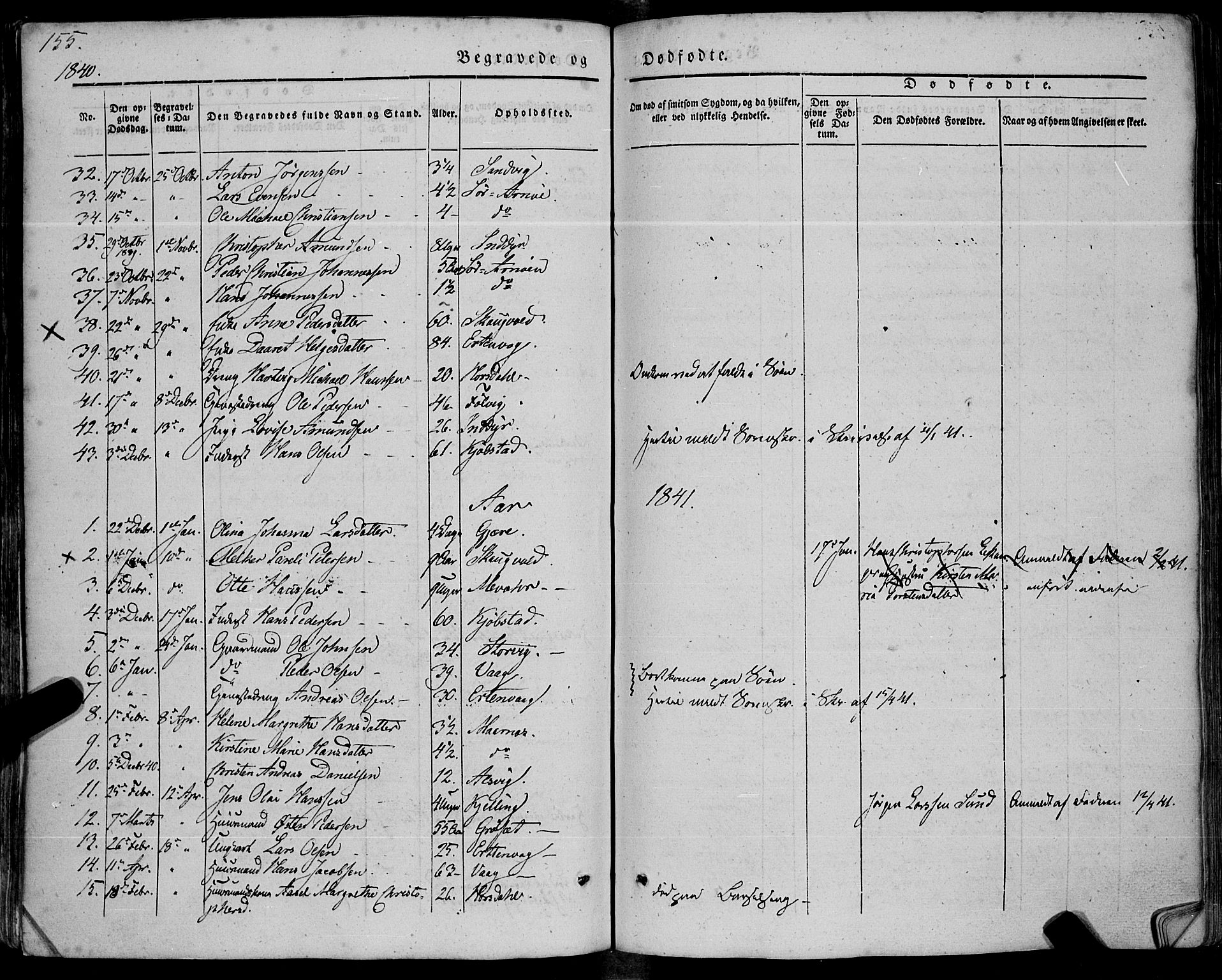 Ministerialprotokoller, klokkerbøker og fødselsregistre - Nordland, AV/SAT-A-1459/805/L0097: Ministerialbok nr. 805A04, 1837-1861, s. 155