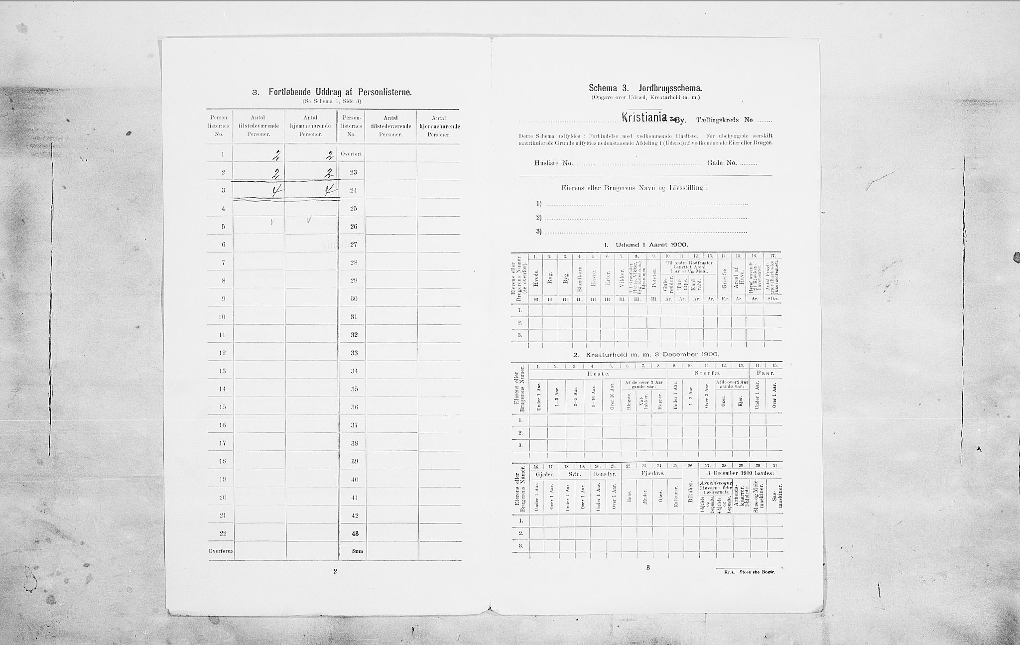 SAO, Folketelling 1900 for 0301 Kristiania kjøpstad, 1900, s. 86728