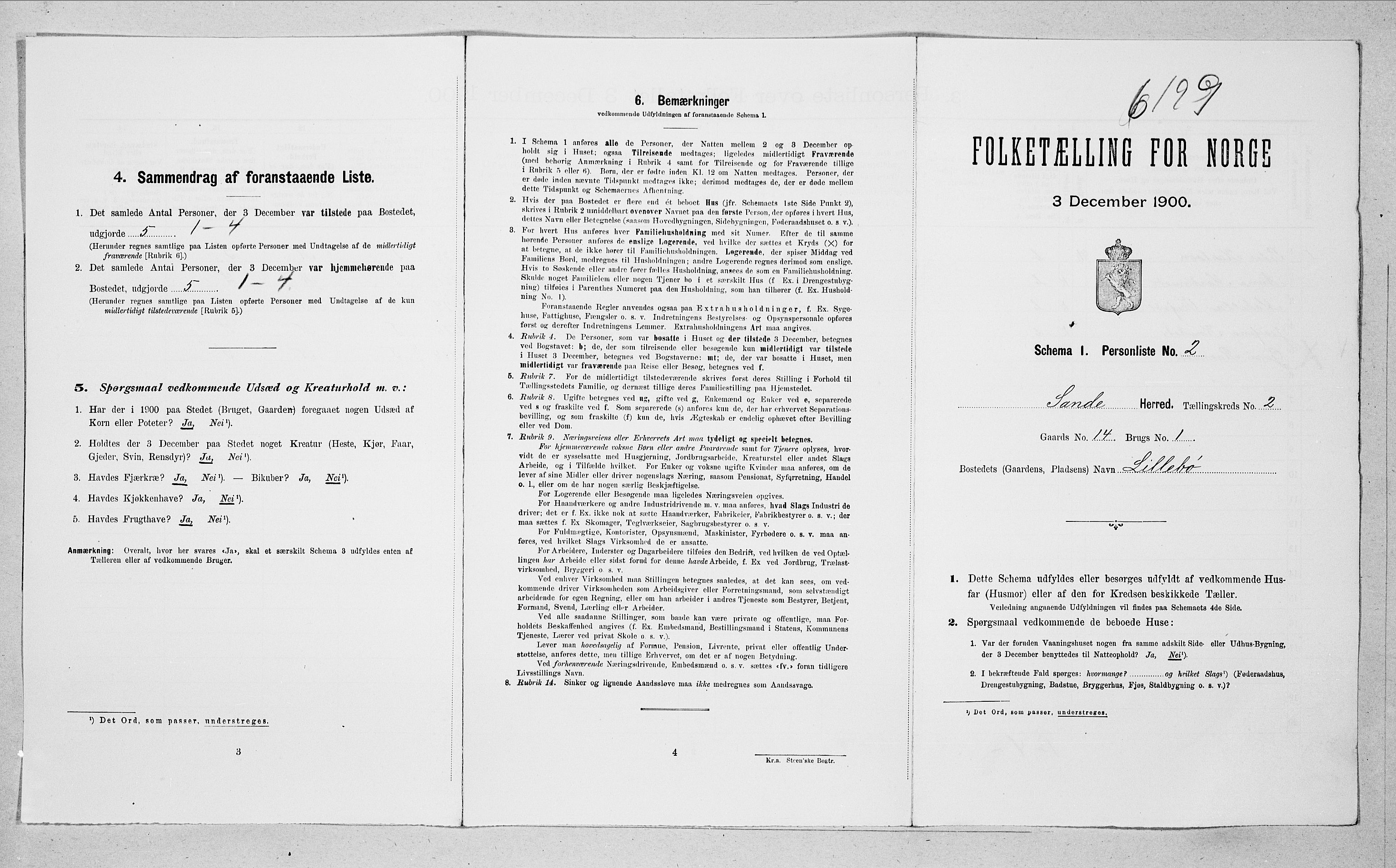 SAT, Folketelling 1900 for 1514 Sande herred, 1900, s. 176