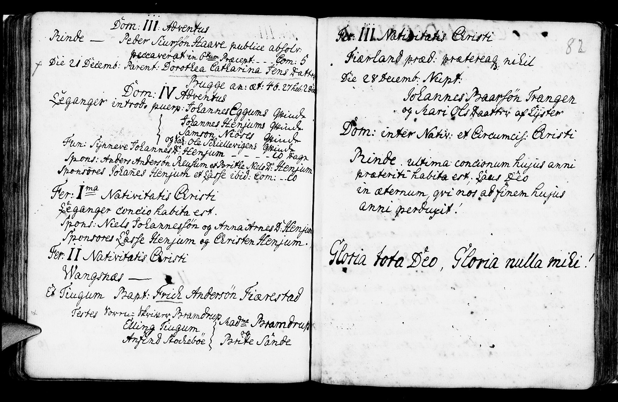 Leikanger sokneprestembete, SAB/A-81001: Ministerialbok nr. A 2, 1735-1756, s. 82