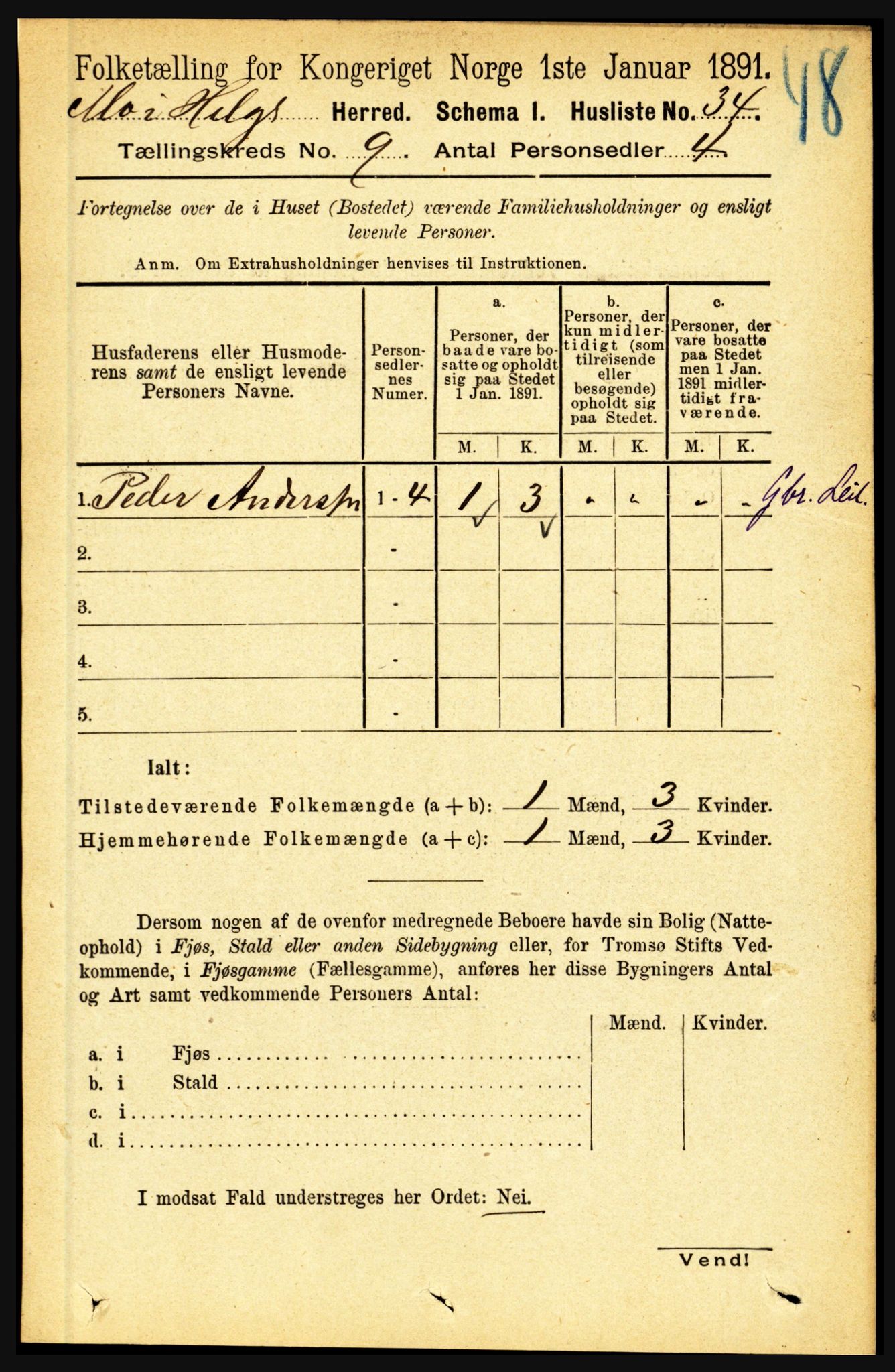 RA, Folketelling 1891 for 1833 Mo herred, 1891, s. 3596