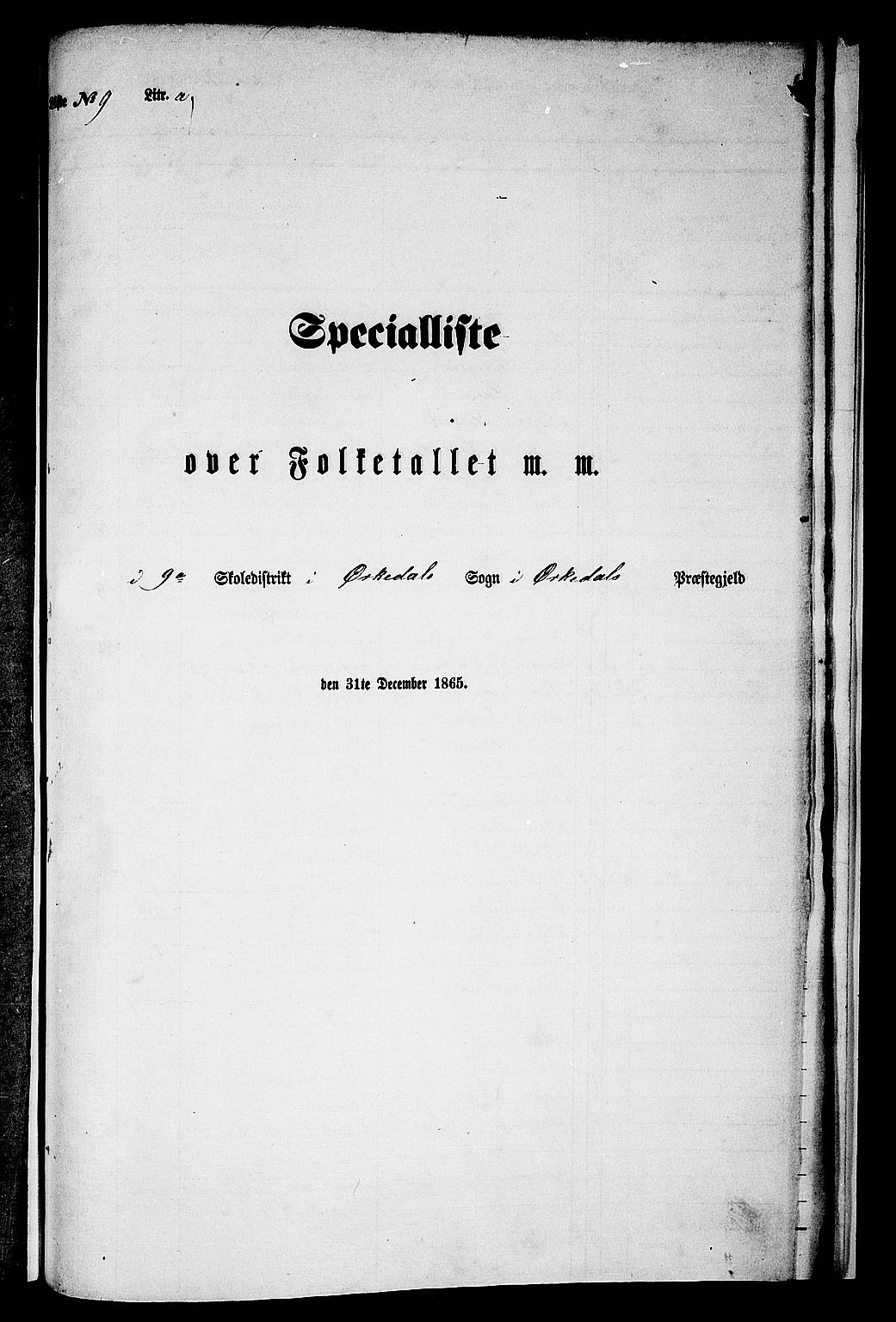 RA, Folketelling 1865 for 1638P Orkdal prestegjeld, 1865, s. 254