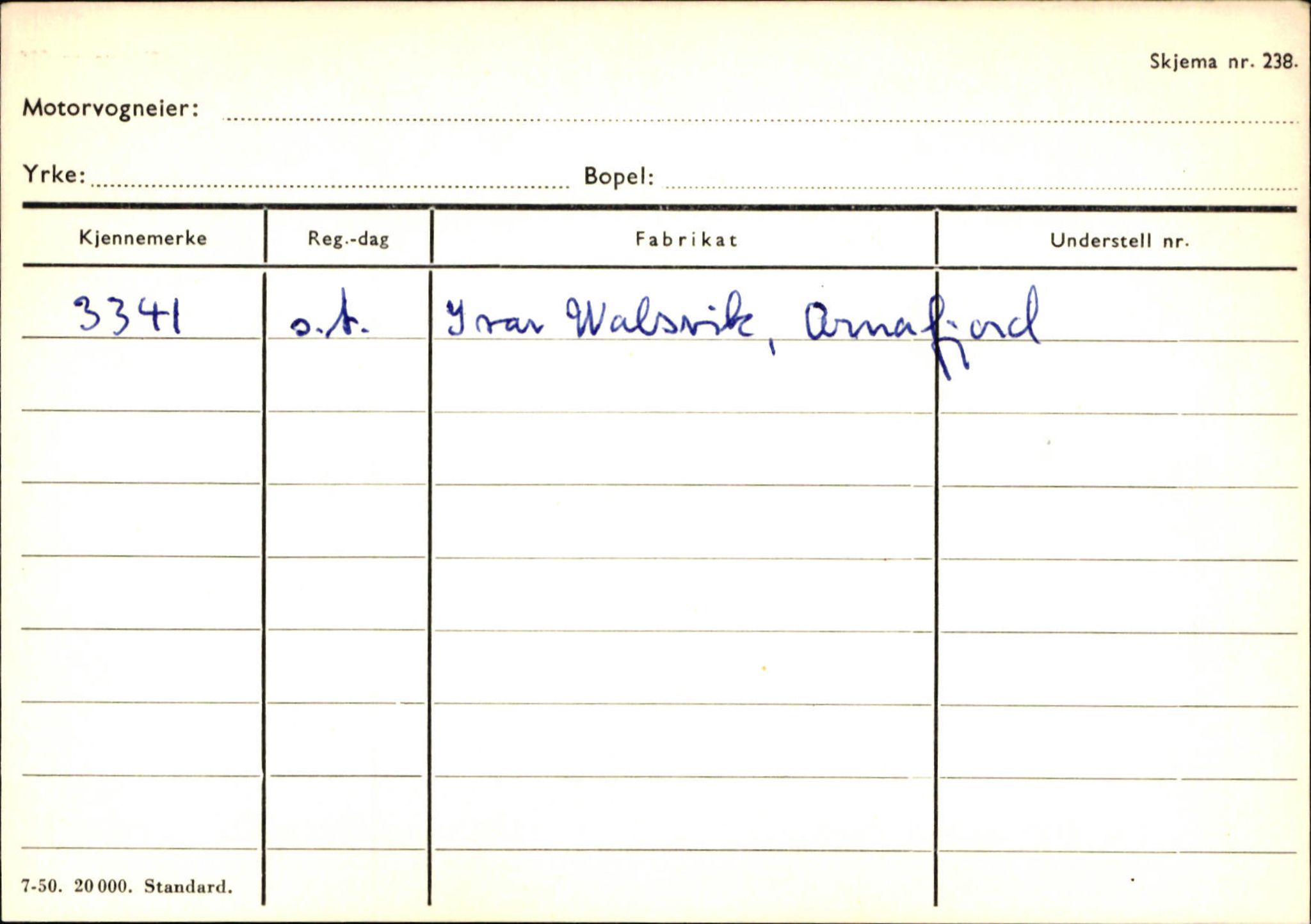 Statens vegvesen, Sogn og Fjordane vegkontor, AV/SAB-A-5301/4/F/L0131: Eigarregister Høyanger P-Å. Stryn S-Å, 1945-1975, s. 861