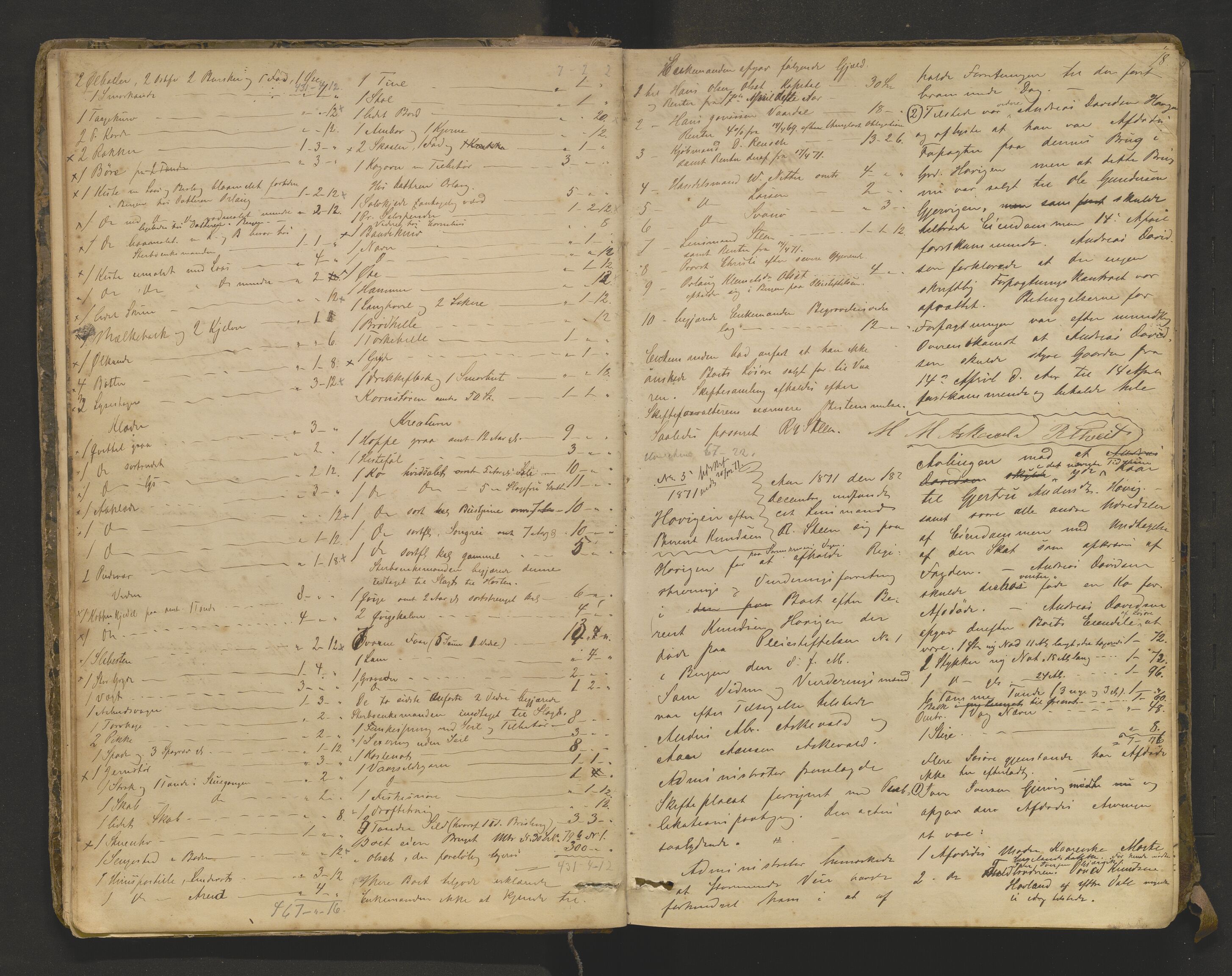 Lensmannen i Askvoll, AV/SAB-A-26301/0006/L0003: Registreringsprotokoll, 1869-1904, s. 17b-18a