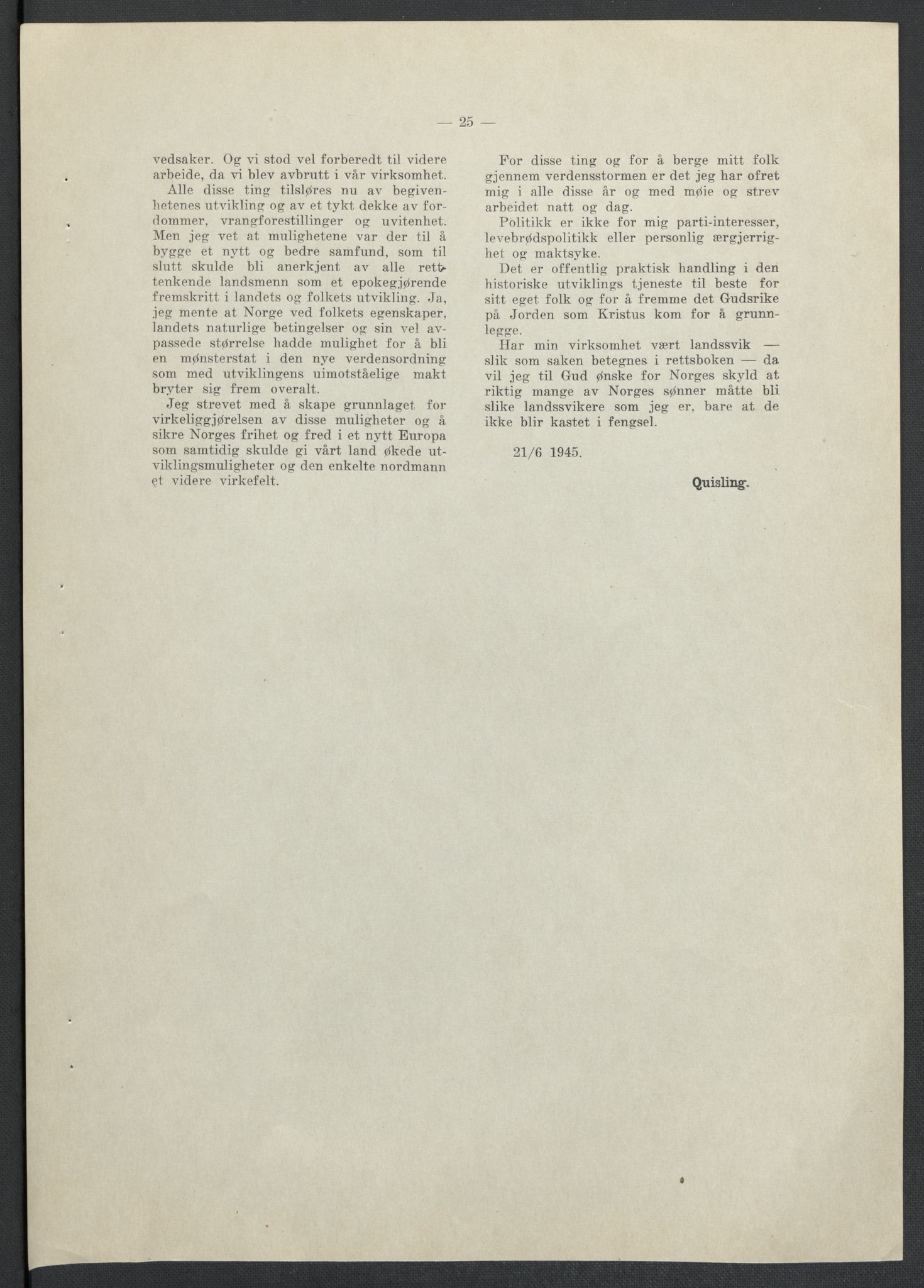 Landssvikarkivet, Oslo politikammer, RA/S-3138-01/D/Da/L0003: Dnr. 29, 1945, s. 3405