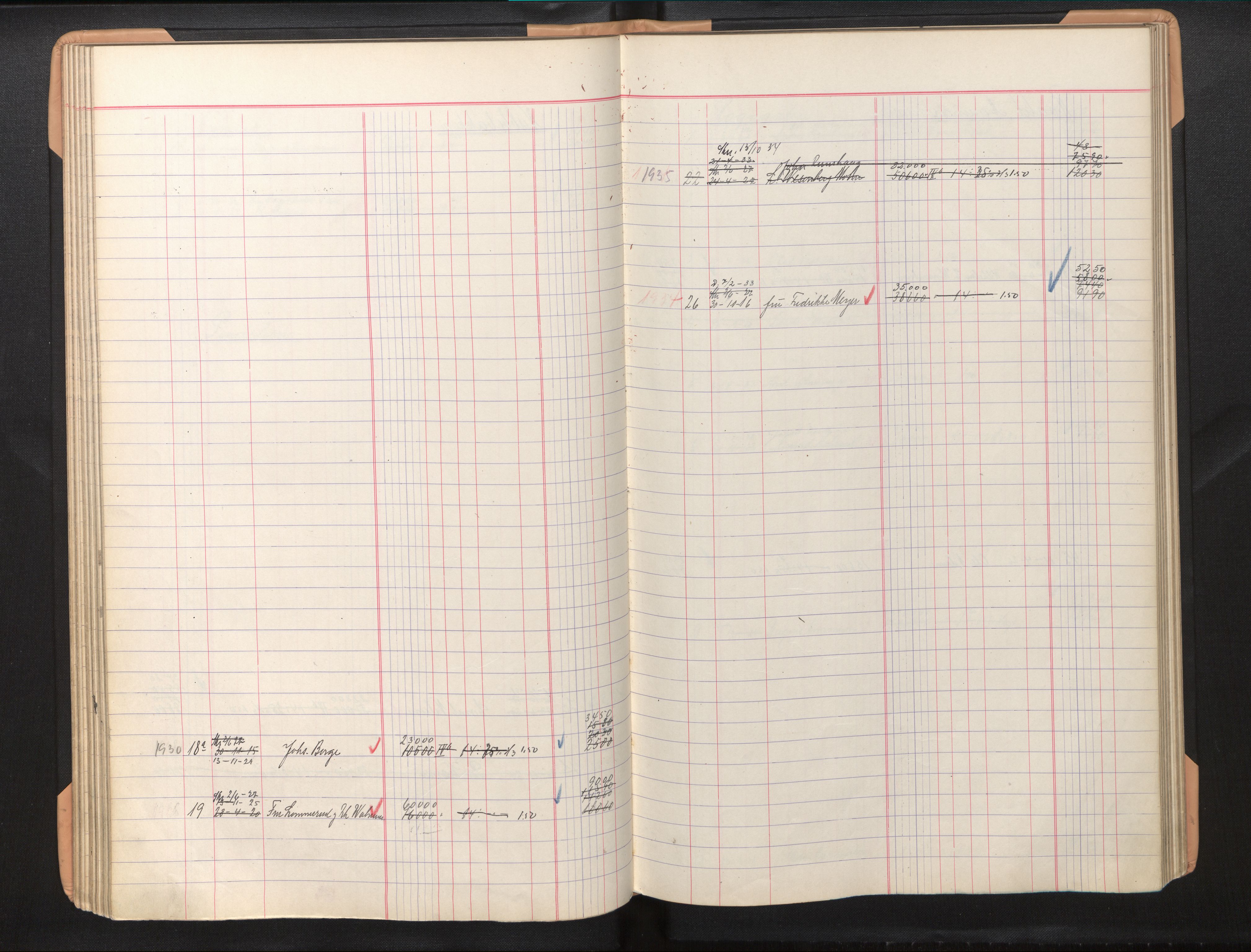 Byfogd og Byskriver i Bergen, AV/SAB-A-3401/11/11Db/L0006: Register til branntakstprotokoll og branntakstkontingent, 1936