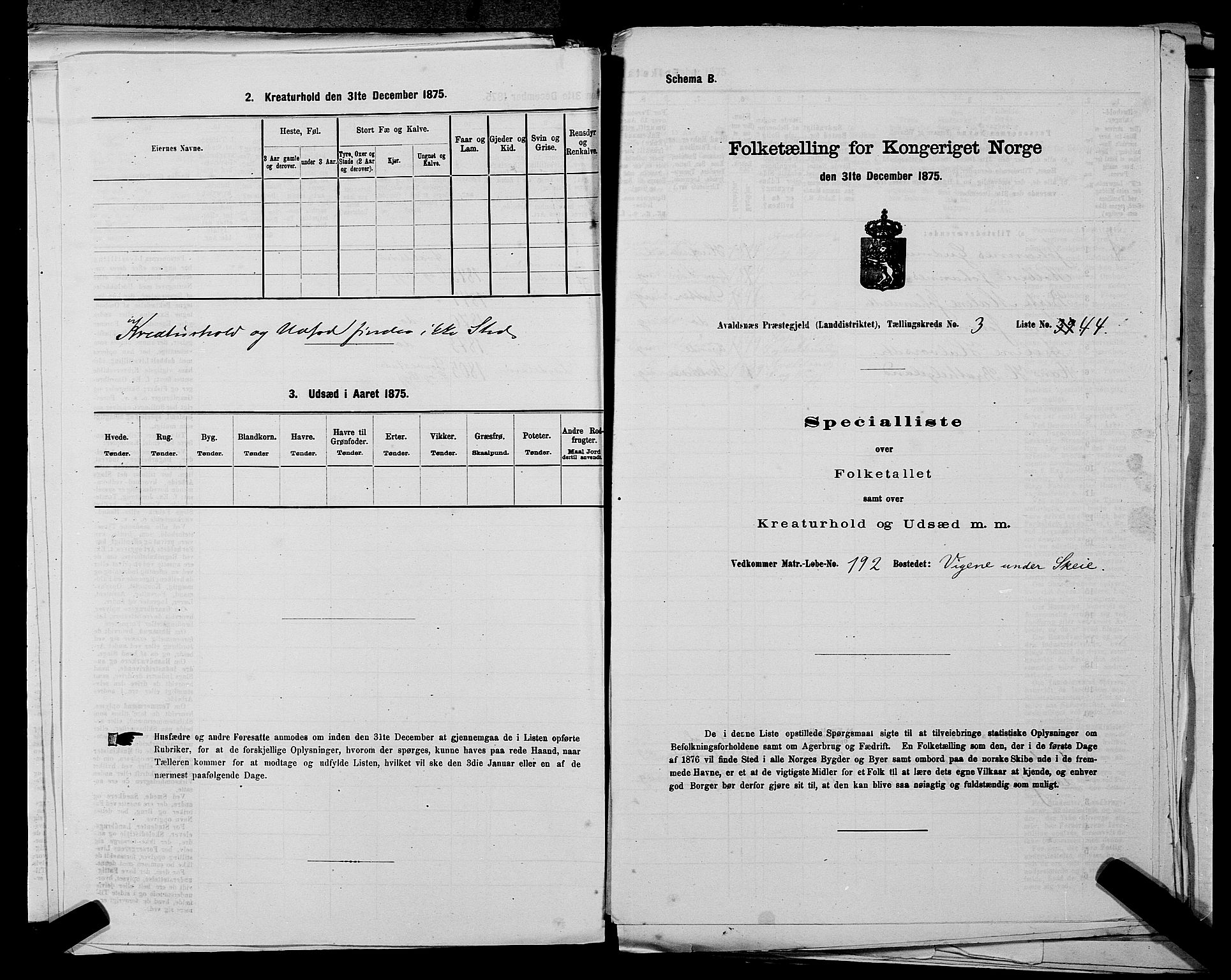 SAST, Folketelling 1875 for 1147L Avaldsnes prestegjeld, Avaldsnes sokn og Kopervik landsokn, 1875, s. 444