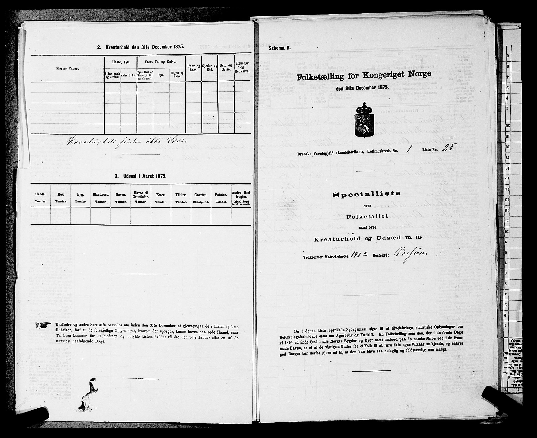 RA, Folketelling 1875 for 0215L Drøbak prestegjeld, Frogn sokn, 1875, s. 183