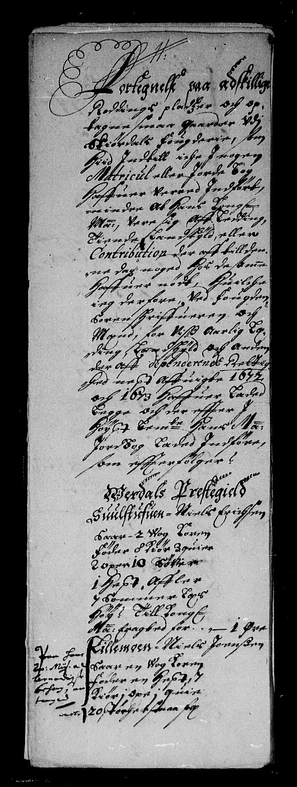 Rentekammeret inntil 1814, Reviderte regnskaper, Stiftamtstueregnskaper, Trondheim stiftamt og Nordland amt, AV/RA-EA-6044/R/Rd/L0040: Trondheim stiftamt, 1670-1674