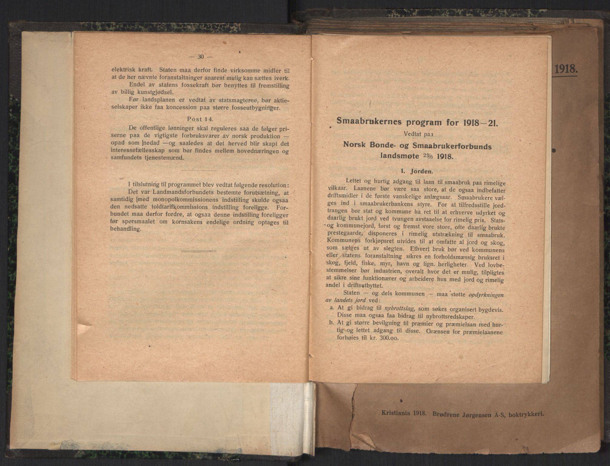Venstres Hovedorganisasjon, AV/RA-PA-0876/X/L0001: De eldste skrifter, 1860-1936, s. 18