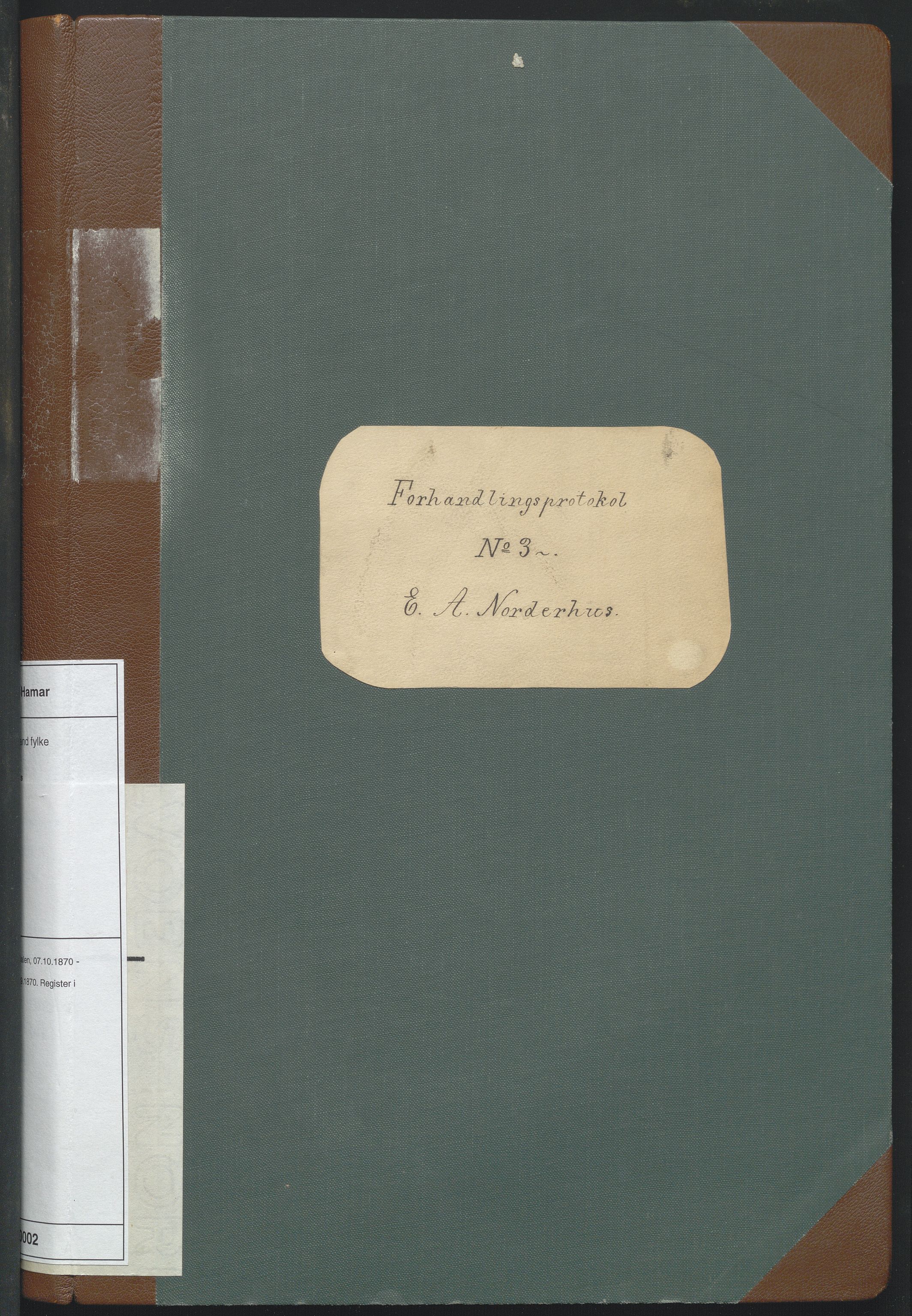 Utskiftningsformannen i Oppland fylke, AV/SAH-JORDSKIFTEO-001/H/Hb/Hbg/L0002: Forhandlingsprotokoll - Gudbrandsdalen, 1870-1875