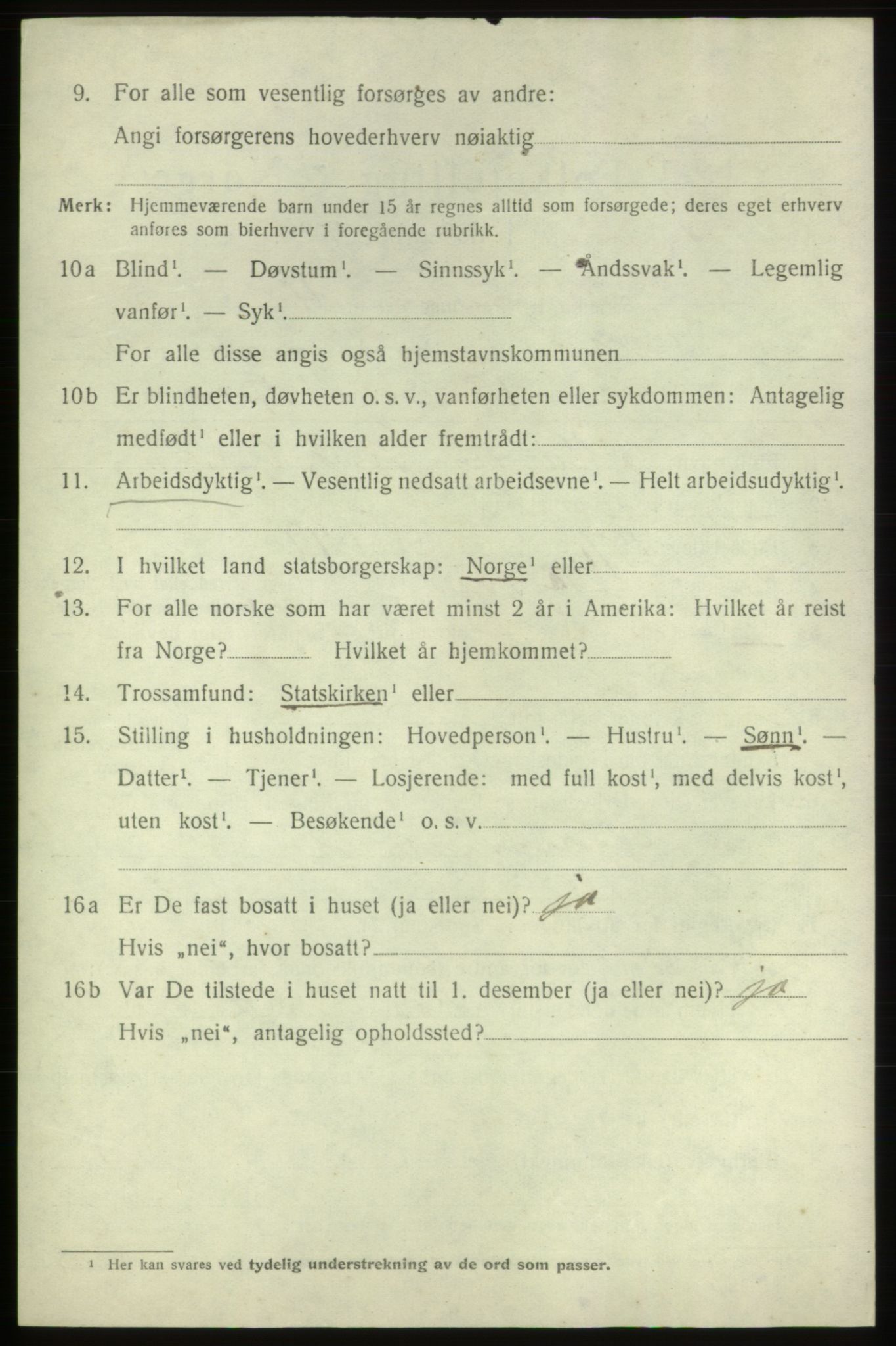 SAB, Folketelling 1920 for 1223 Tysnes herred, 1920, s. 10117