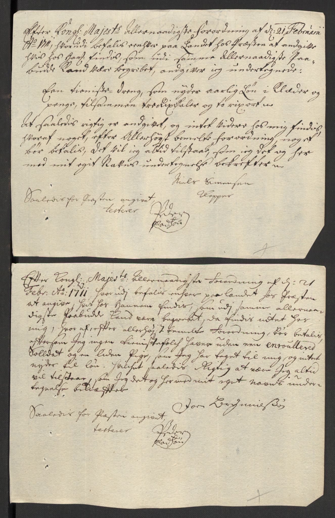 Rentekammeret inntil 1814, Reviderte regnskaper, Fogderegnskap, AV/RA-EA-4092/R01/L0020: Fogderegnskap Idd og Marker, 1711, s. 661