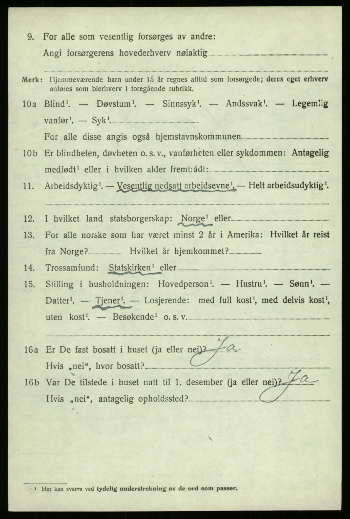 SAB, Folketelling 1920 for 1425 Hafslo herred, 1920, s. 6521