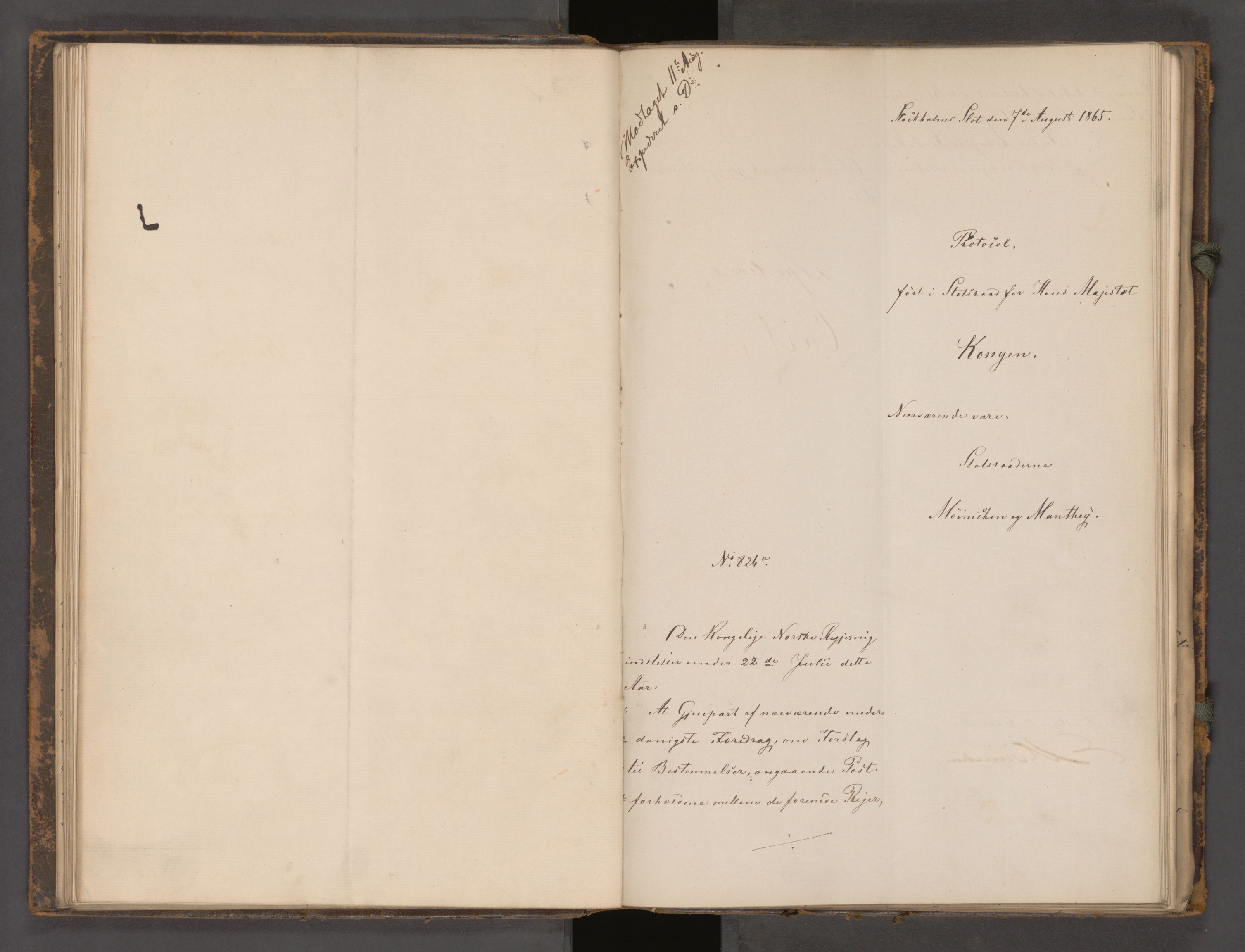 Statsrådssekretariatet, AV/RA-S-1001/A/Ab/L0104: Kgl. res. nr. 724-1001b, 2. halvår, 1865
