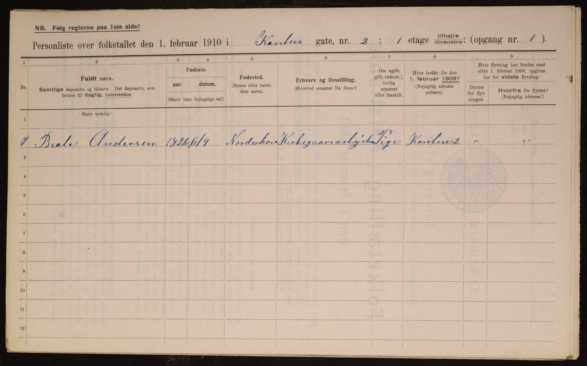 OBA, Kommunal folketelling 1.2.1910 for Kristiania, 1910, s. 46742