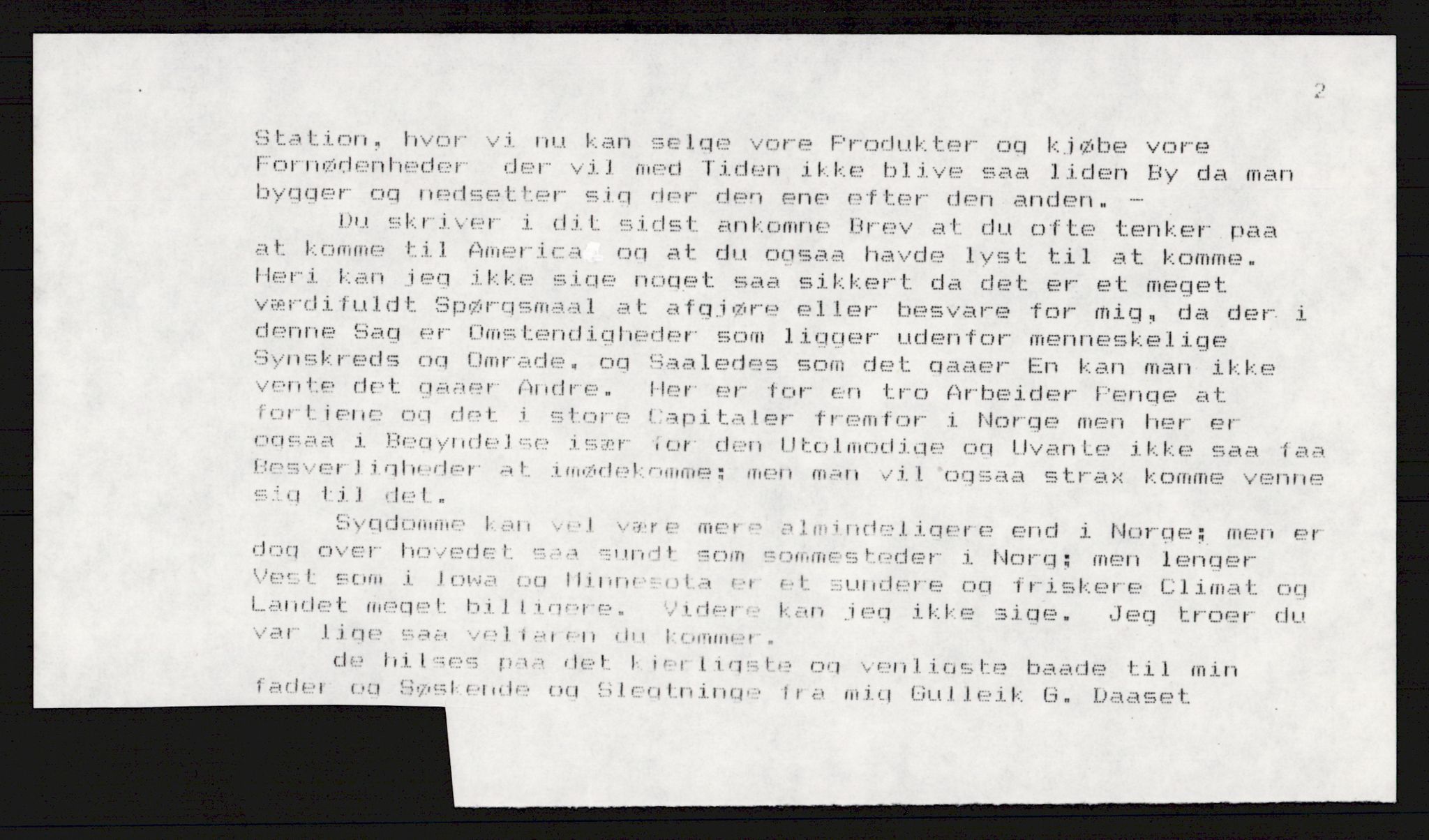 Samlinger til kildeutgivelse, Amerikabrevene, RA/EA-4057/F/L0017: Innlån fra Buskerud: Bratås, 1838-1914, s. 111