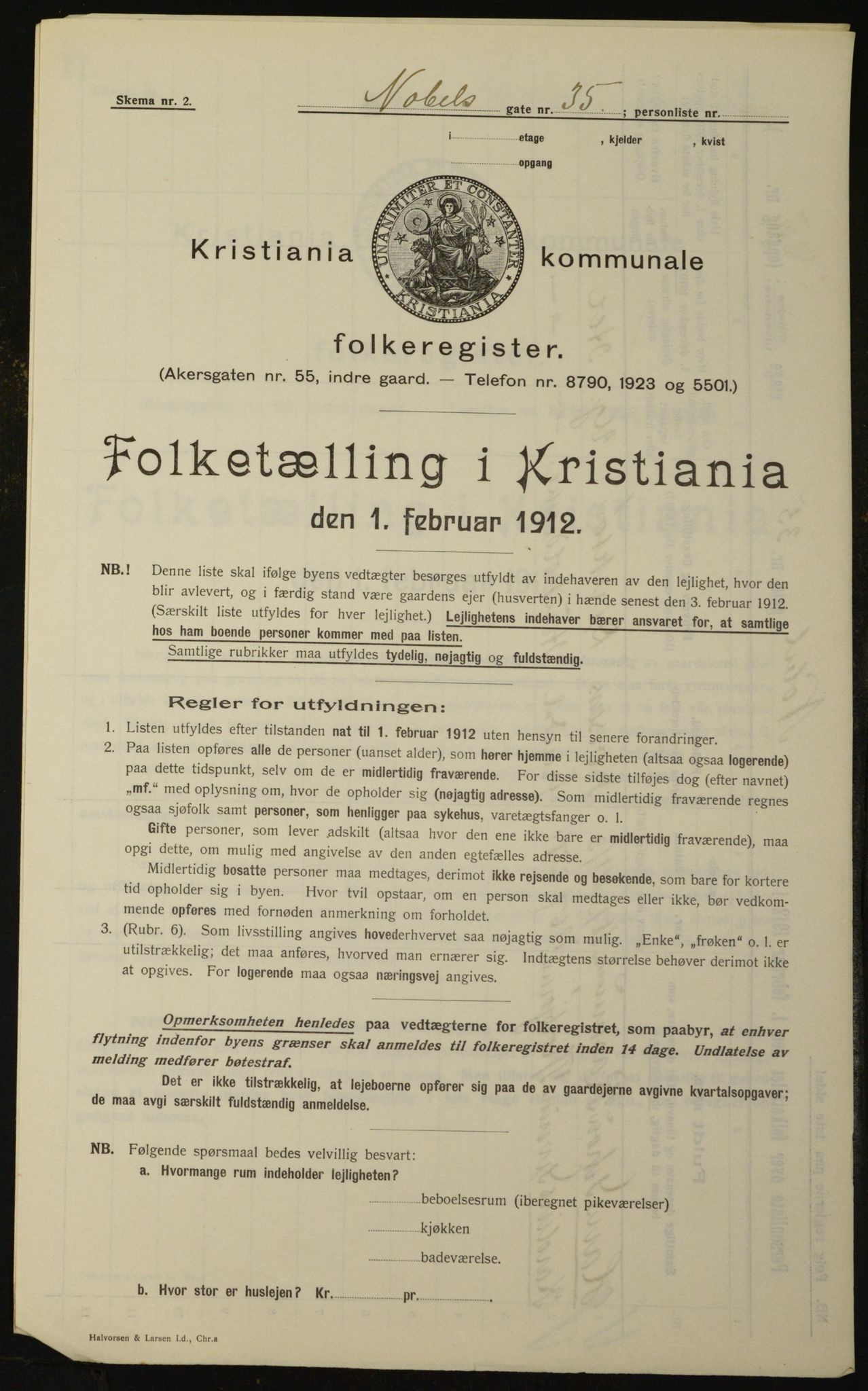 OBA, Kommunal folketelling 1.2.1912 for Kristiania, 1912, s. 71934